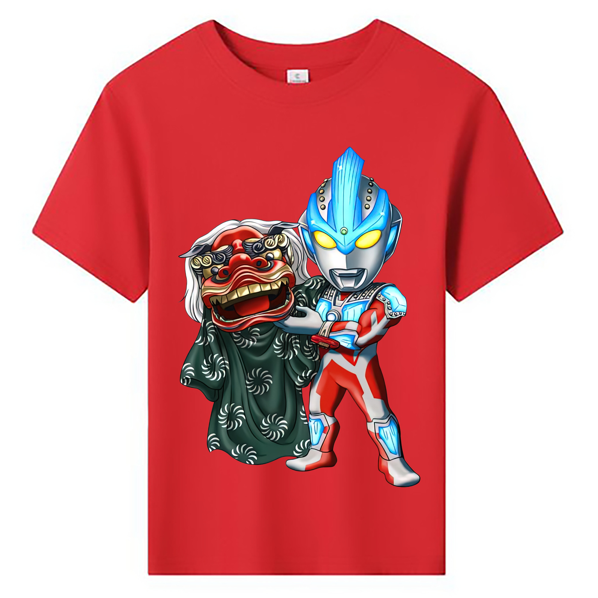 （画像用） ウルトラマン Ultraman 綿100％キッズTシャツ（フロントプリント）