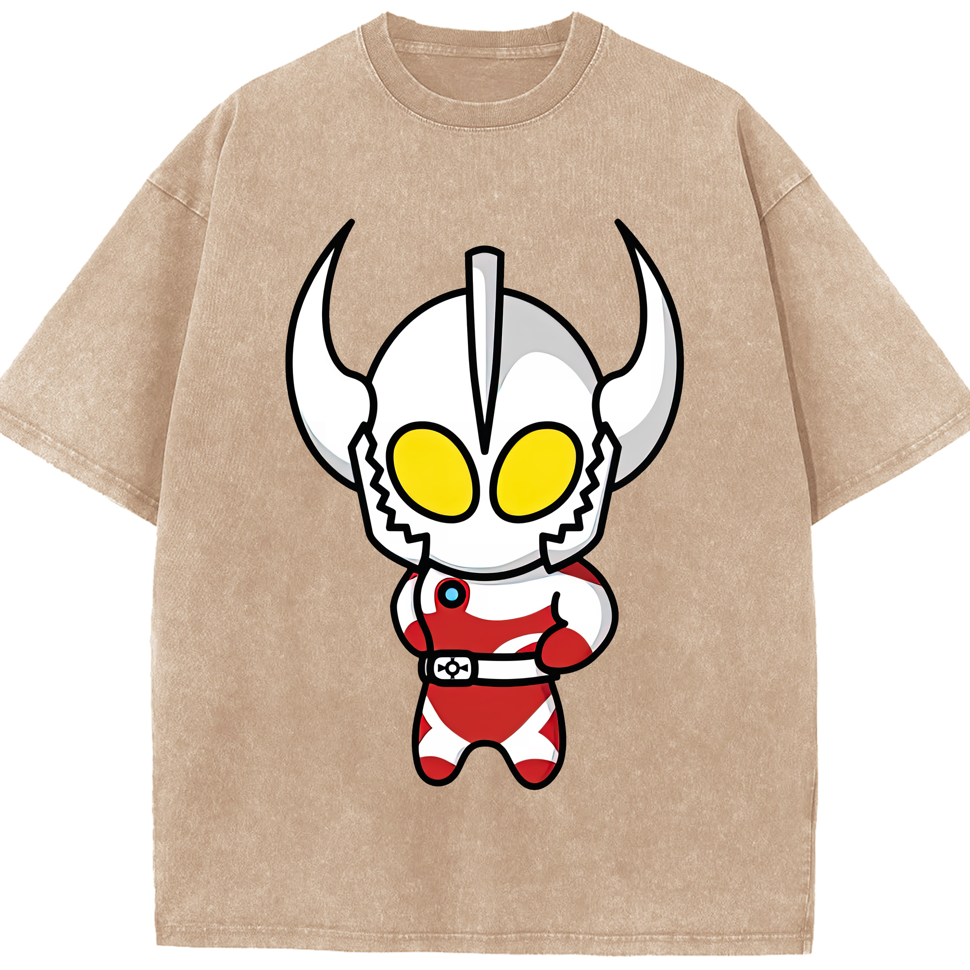（画像用） ウルトラマン Ultraman 綿100% ヴィンテージ風 半袖Tシャツ（フロントプリント）