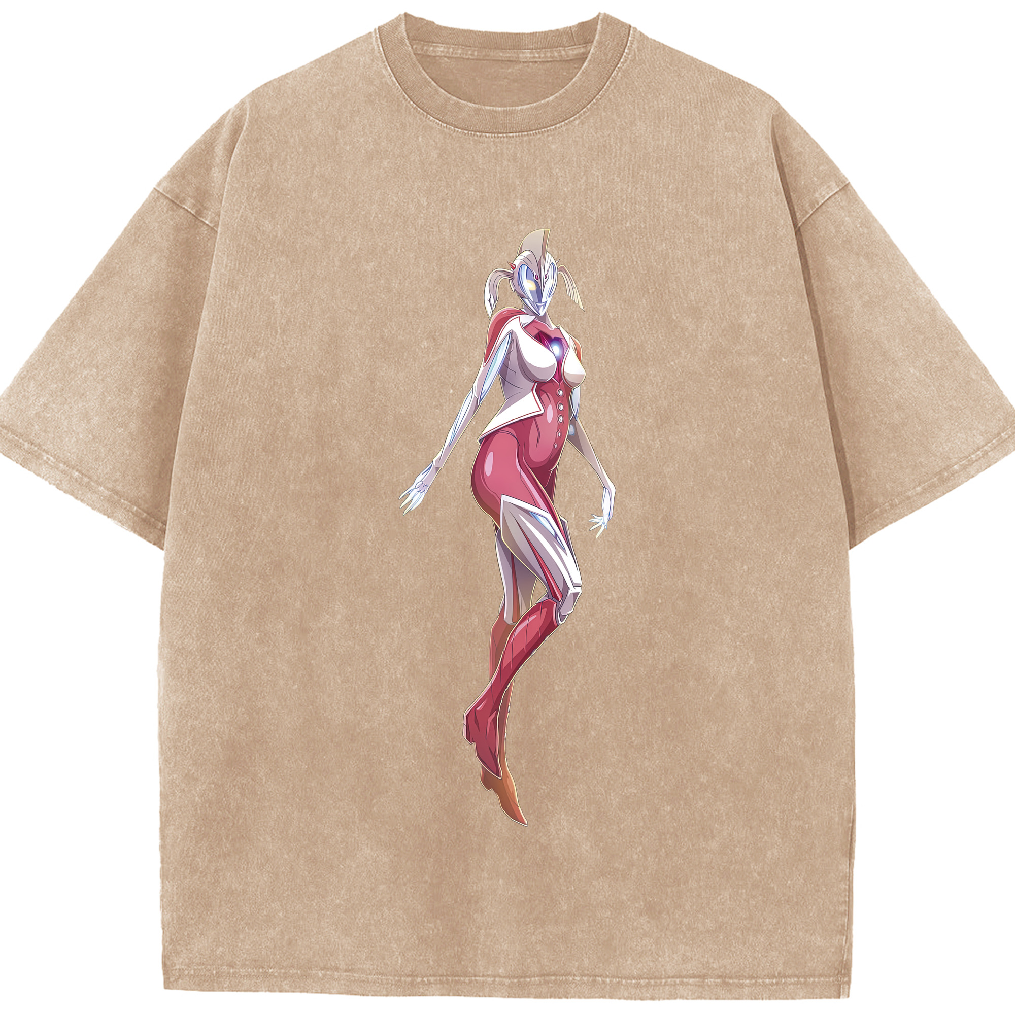 （画像用） ウルトラマン Ultraman 綿100% ヴィンテージ風 半袖Tシャツ（フロントプリント）