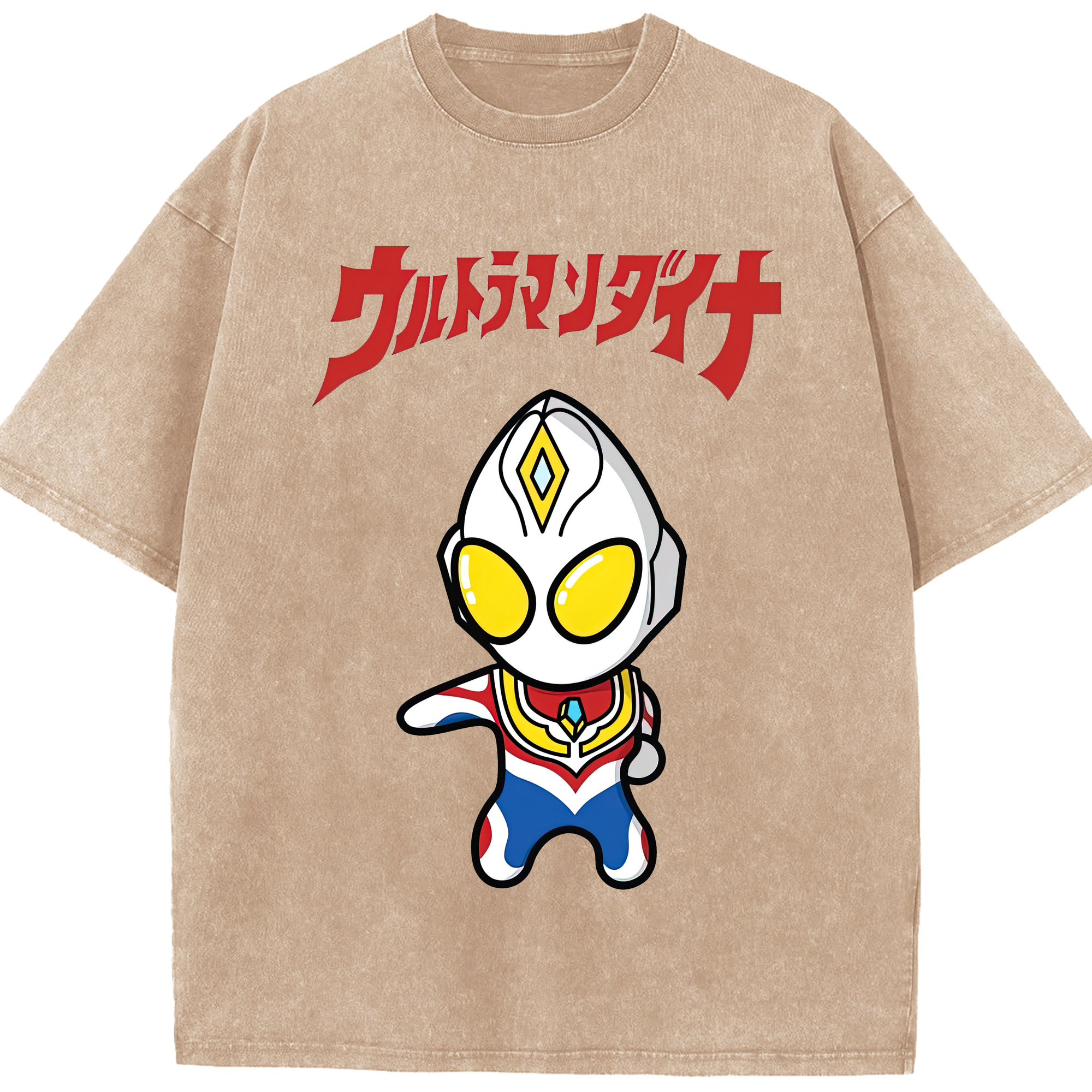 （画像用） ウルトラマン Ultraman 綿100% ヴィンテージ風 半袖Tシャツ（フロントプリント）