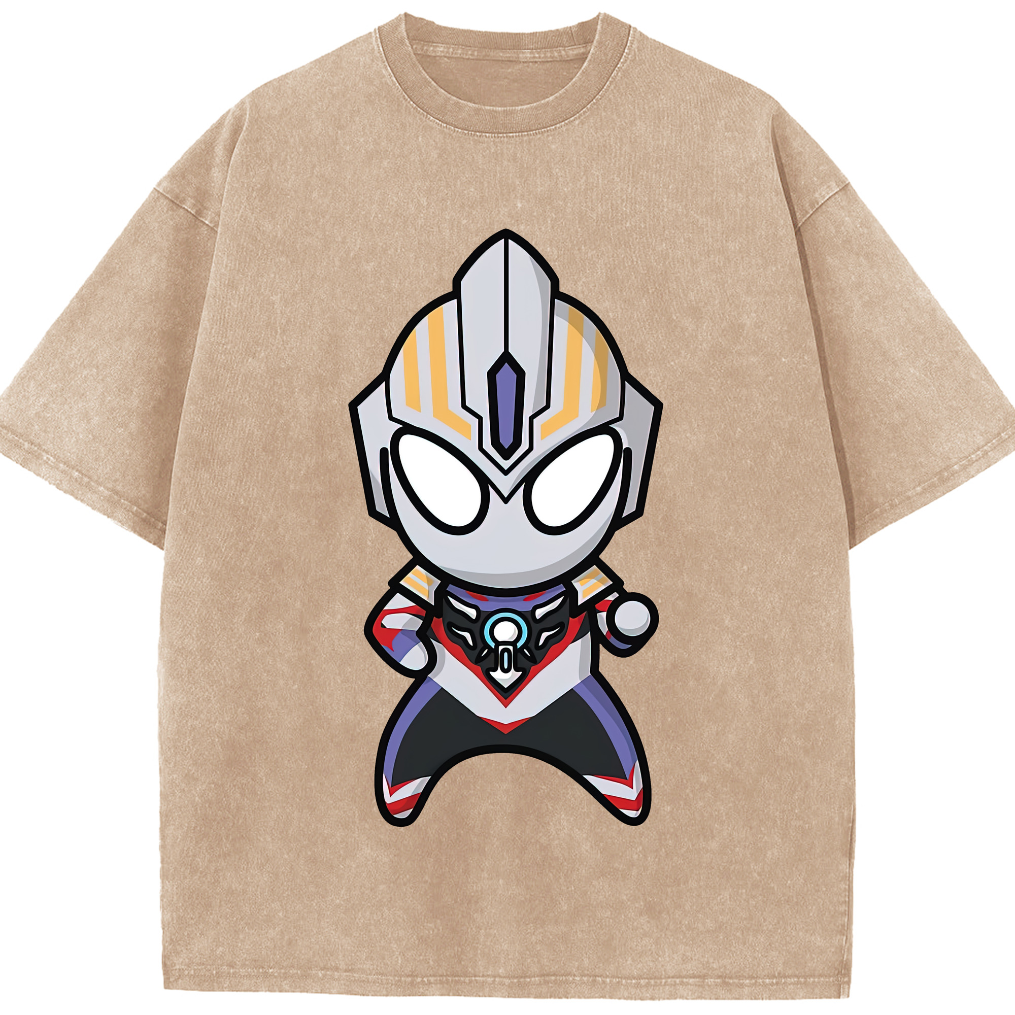 （画像用） ウルトラマン Ultraman 綿100% ヴィンテージ風 半袖Tシャツ（フロントプリント）