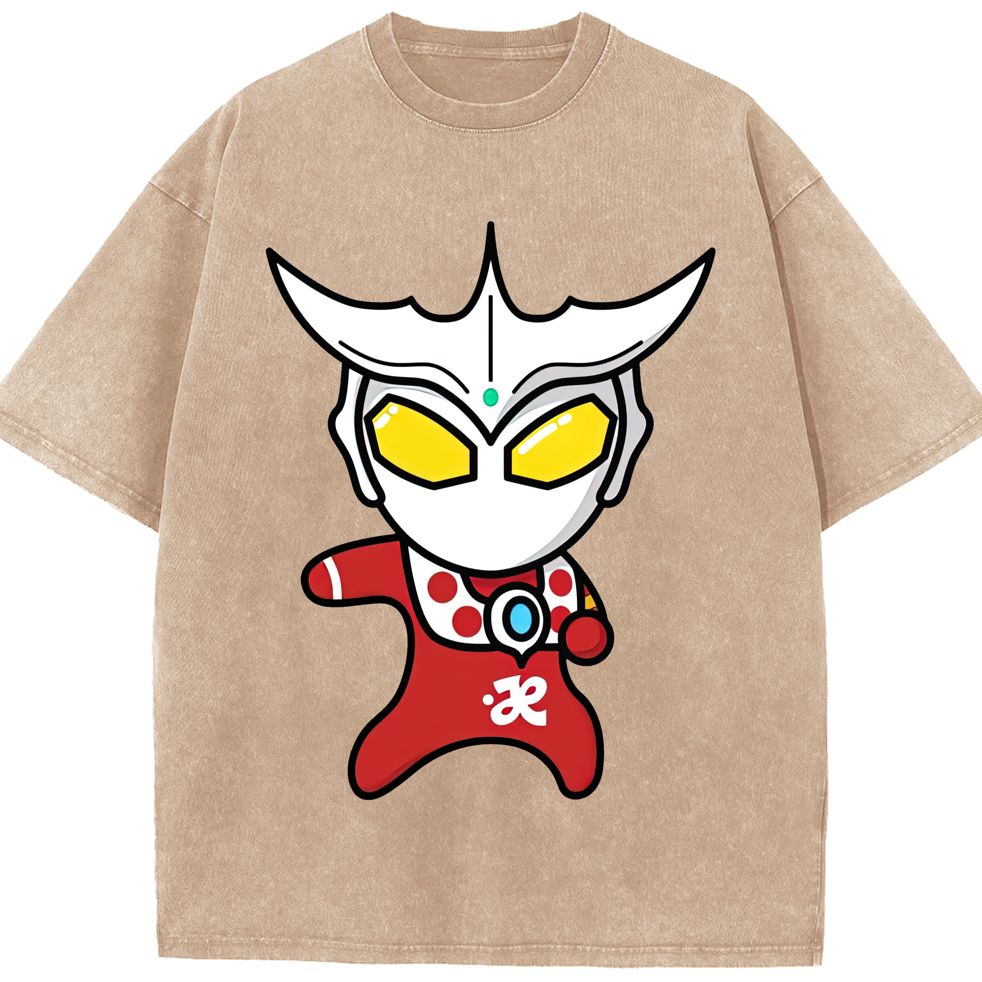 （画像用） ウルトラマン Ultraman 綿100% ヴィンテージ風 半袖Tシャツ（フロントプリント）