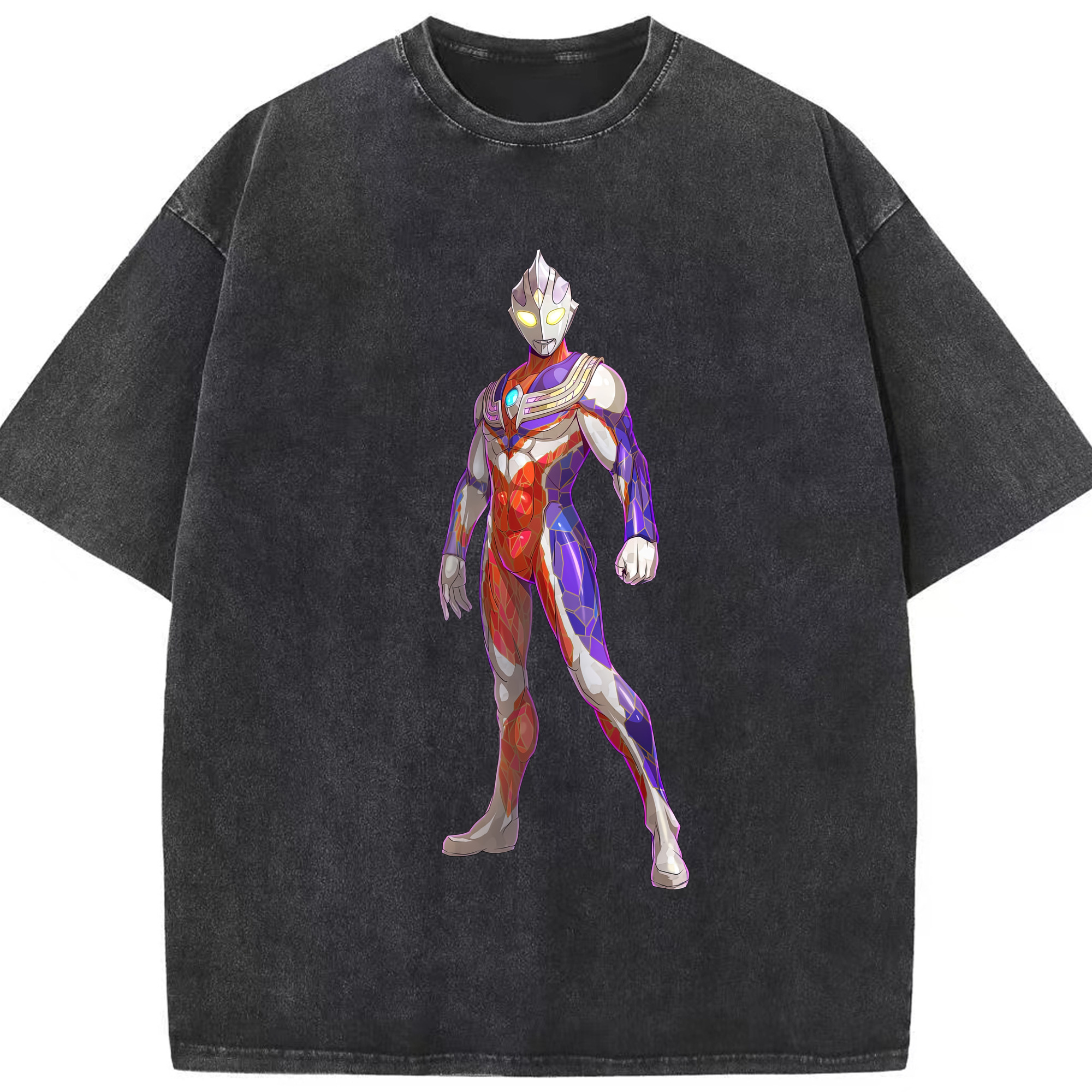 （画像用） ウルトラマン Ultraman 綿100% ヴィンテージ風 半袖Tシャツ（フロントプリント）