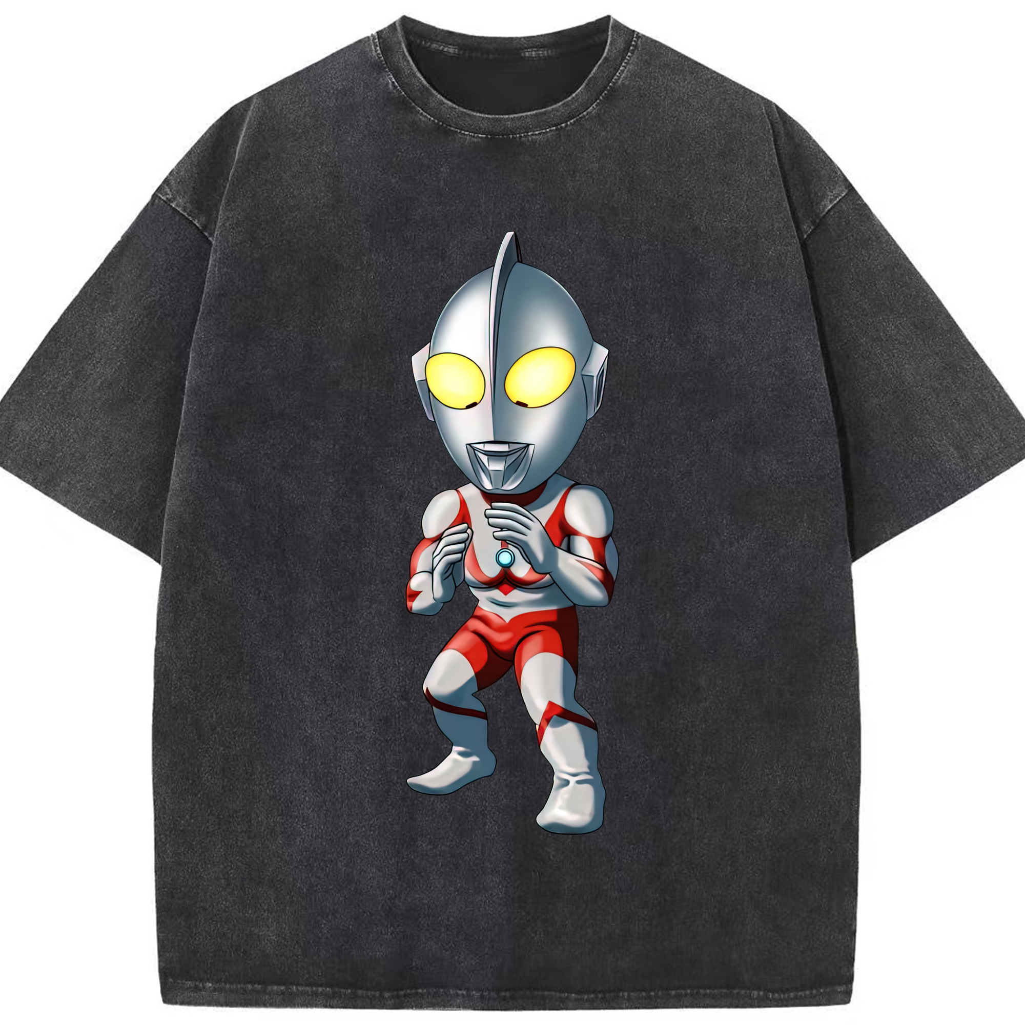 （画像用） ウルトラマン Ultraman 綿100% ヴィンテージ風 半袖Tシャツ（フロントプリント）