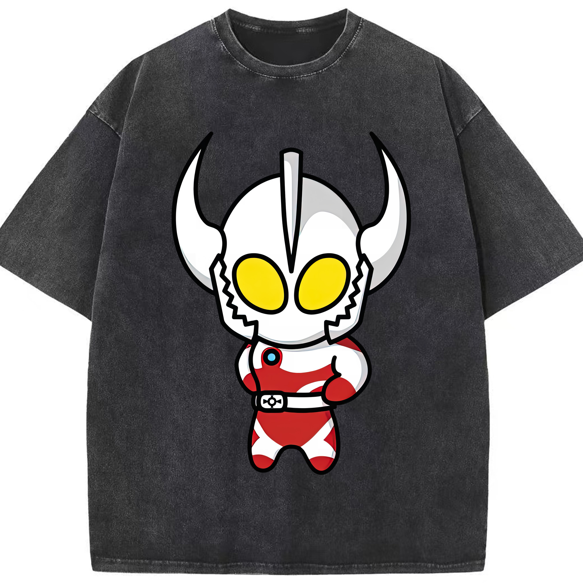 （画像用） ウルトラマン Ultraman 綿100% ヴィンテージ風 半袖Tシャツ（フロントプリント）