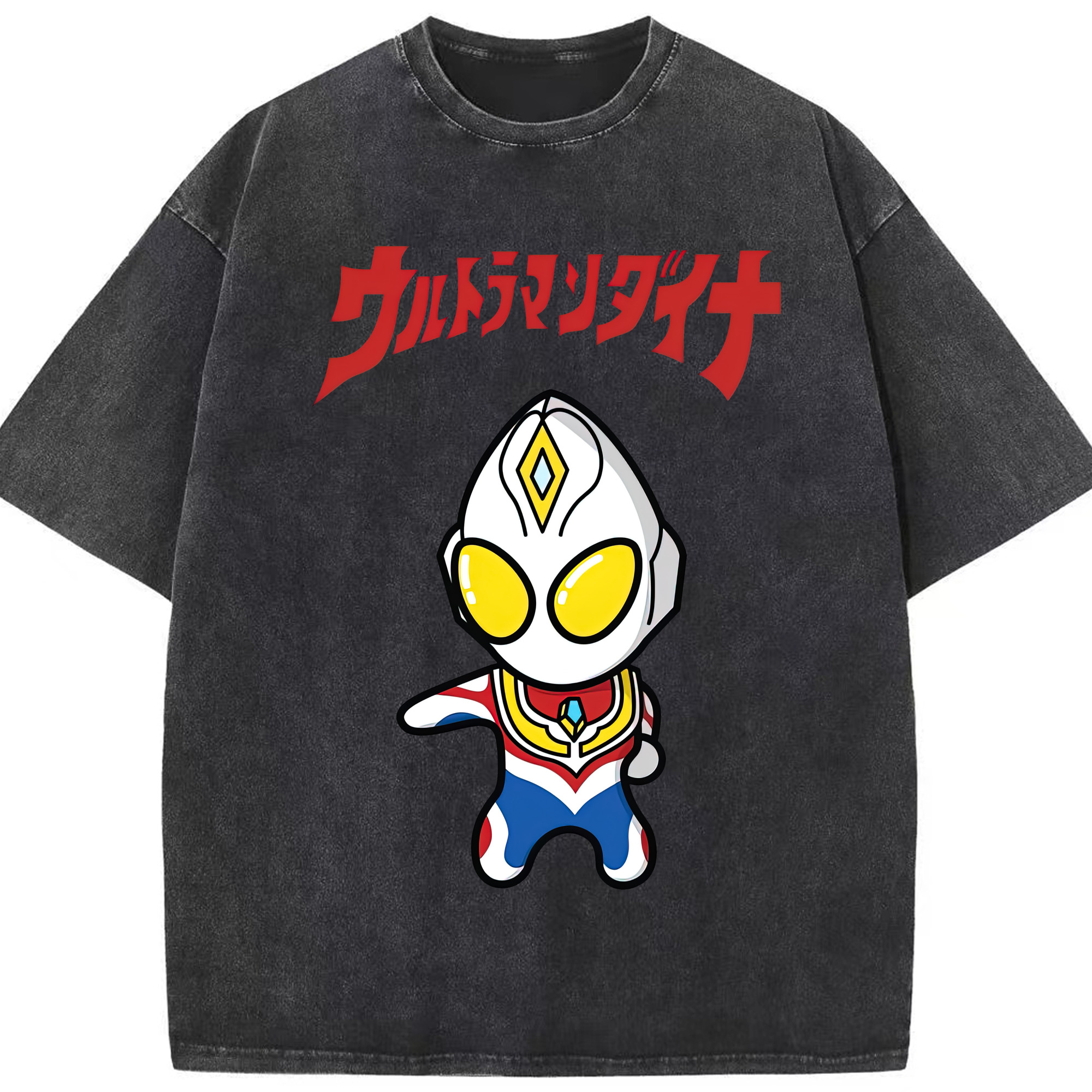 （画像用） ウルトラマン Ultraman 綿100% ヴィンテージ風 半袖Tシャツ（フロントプリント）