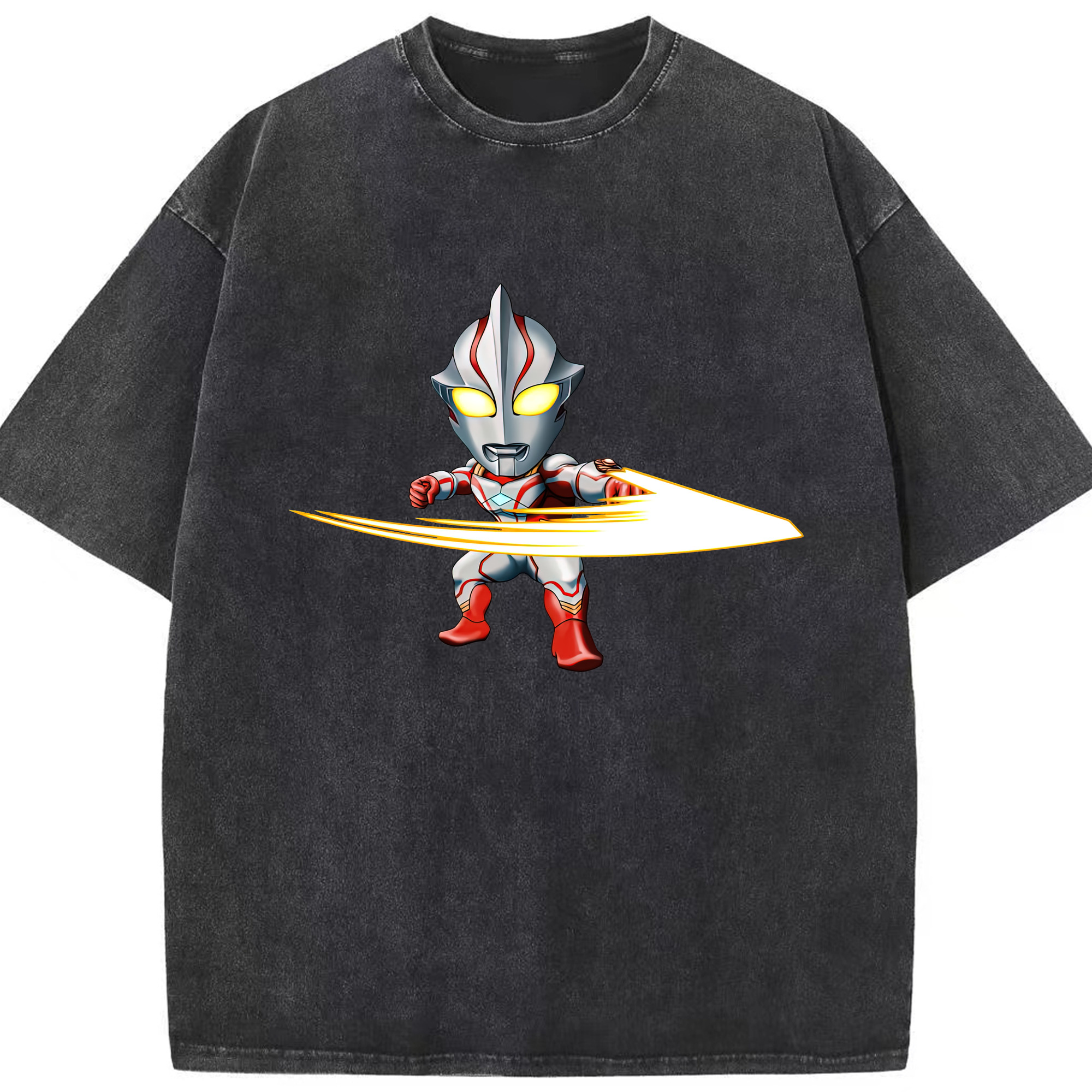 （画像用） ウルトラマン Ultraman 綿100% ヴィンテージ風 半袖Tシャツ（フロントプリント）