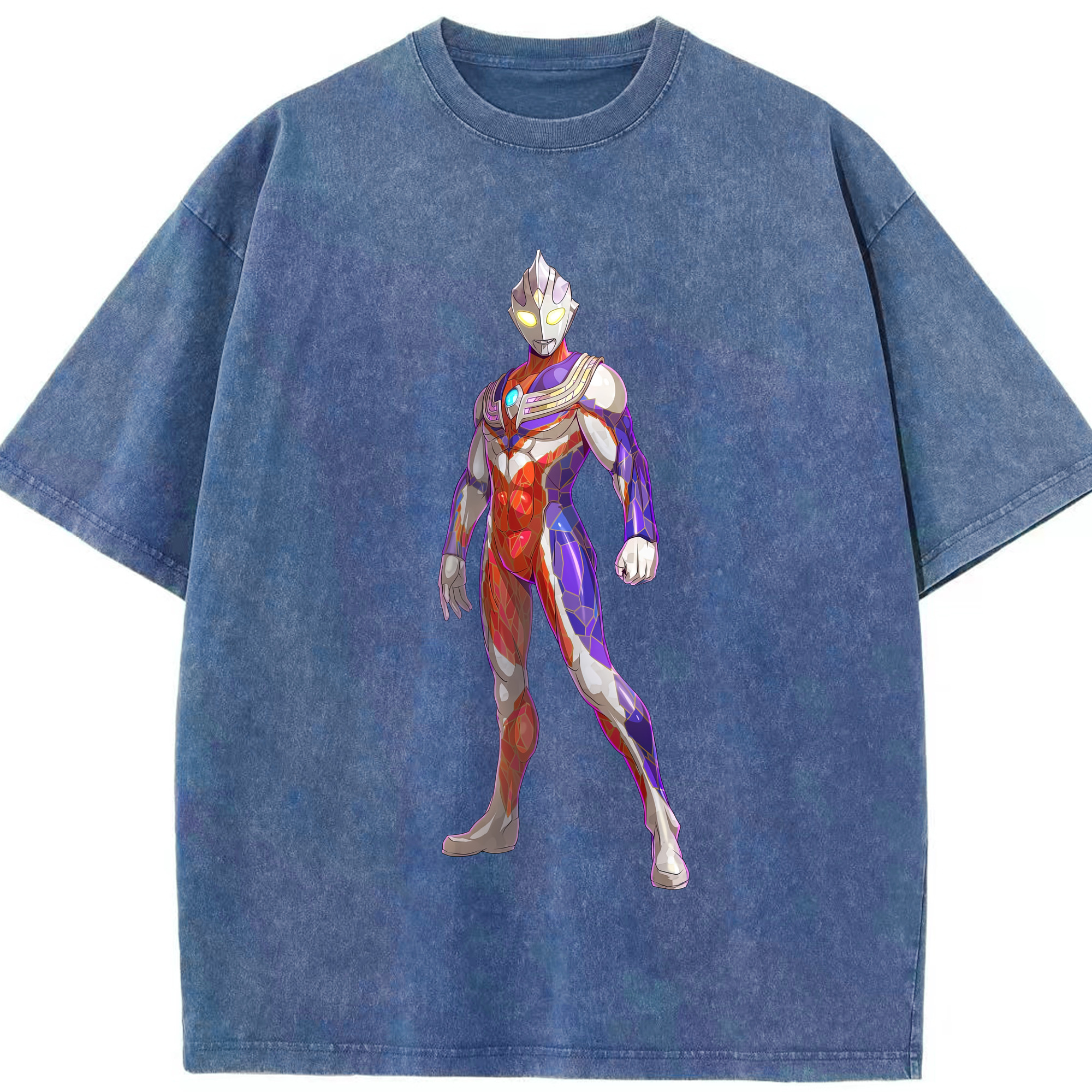 （画像用） ウルトラマン Ultraman 綿100% ヴィンテージ風 半袖Tシャツ（フロントプリント）