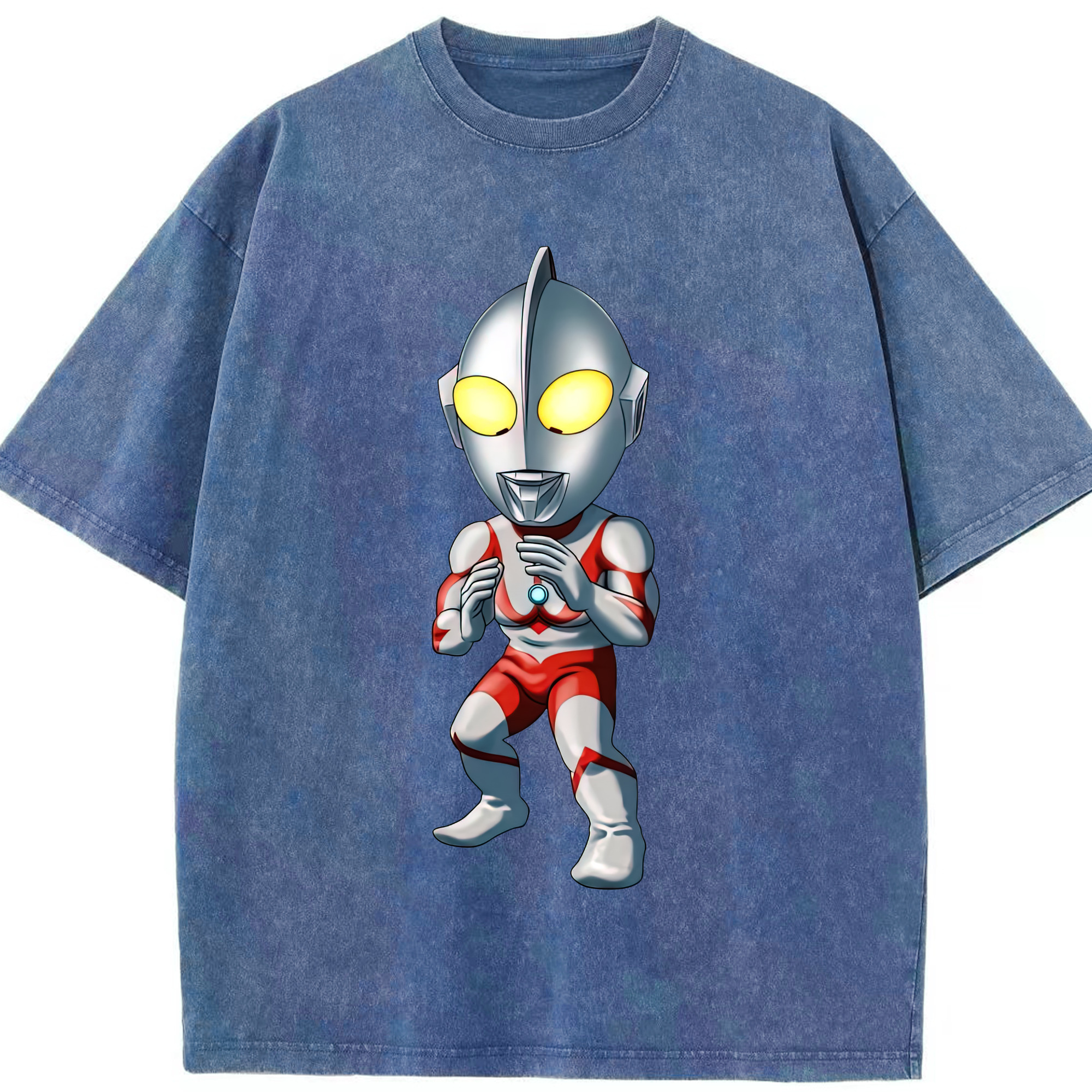 （画像用） ウルトラマン Ultraman 綿100% ヴィンテージ風 半袖Tシャツ（フロントプリント）