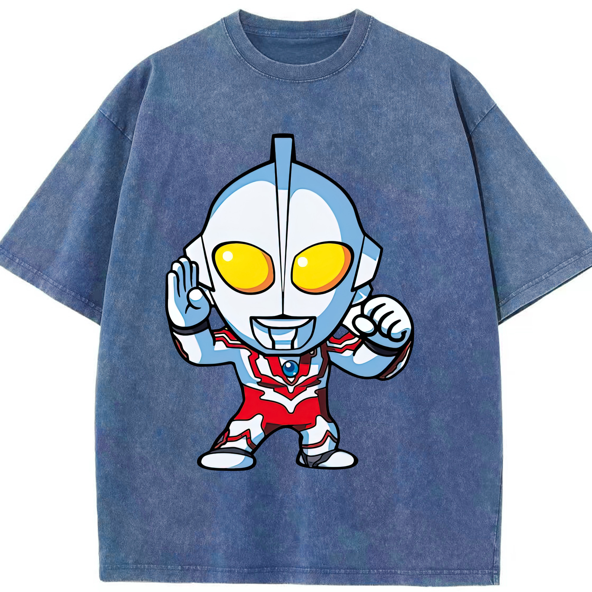 （画像用） ウルトラマン Ultraman 綿100% ヴィンテージ風 半袖Tシャツ（フロントプリント）