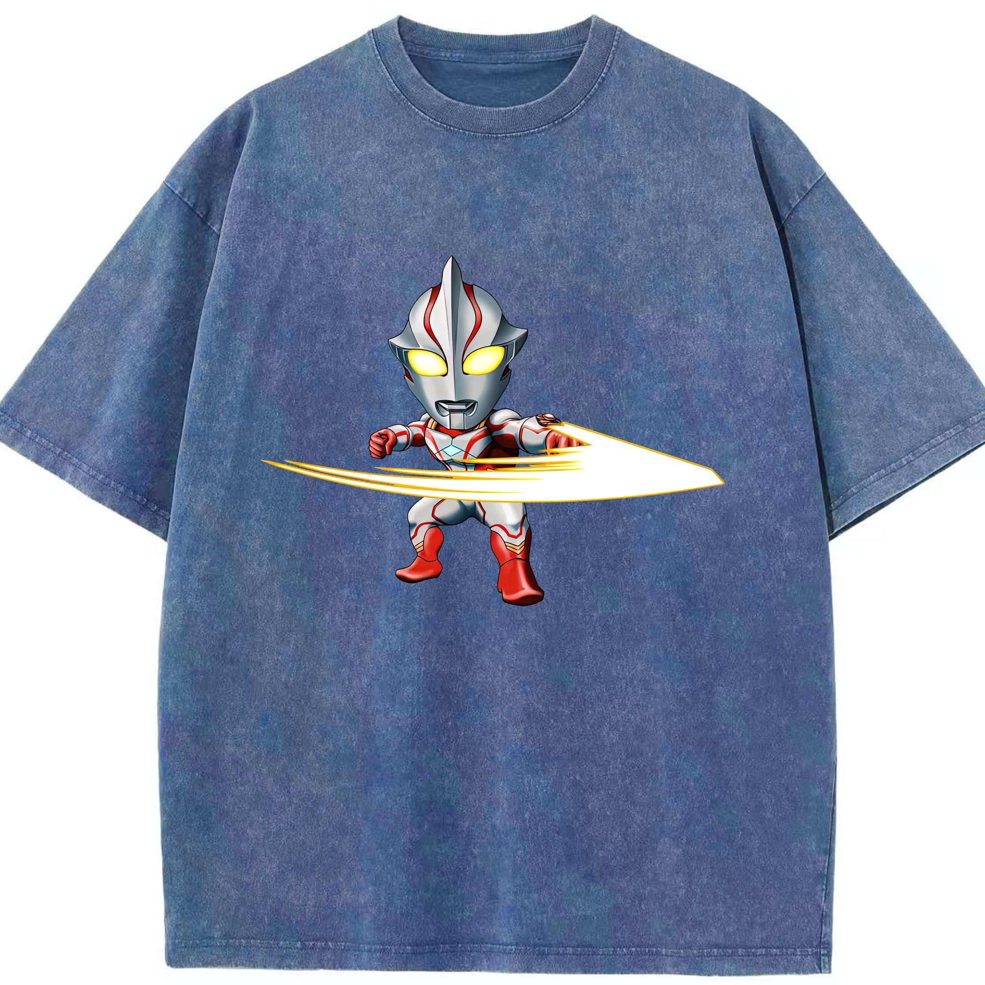 （画像用） ウルトラマン Ultraman 綿100% ヴィンテージ風 半袖Tシャツ（フロントプリント）