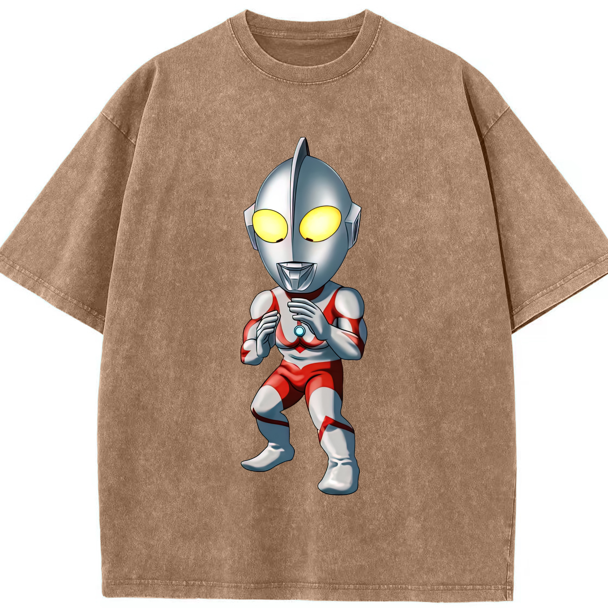 （画像用） ウルトラマン Ultraman 綿100% ヴィンテージ風 半袖Tシャツ（フロントプリント）