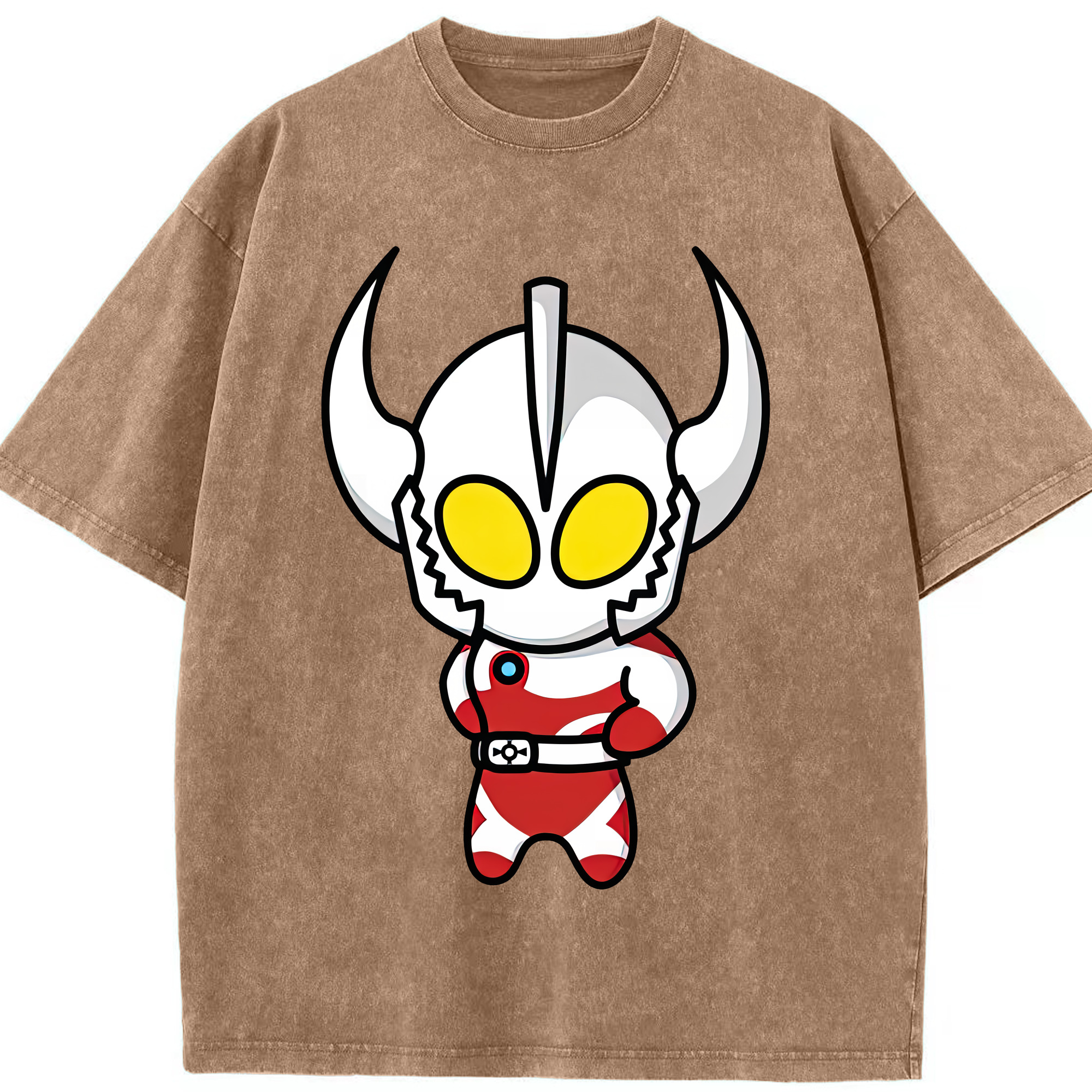 （画像用） ウルトラマン Ultraman 綿100% ヴィンテージ風 半袖Tシャツ（フロントプリント）