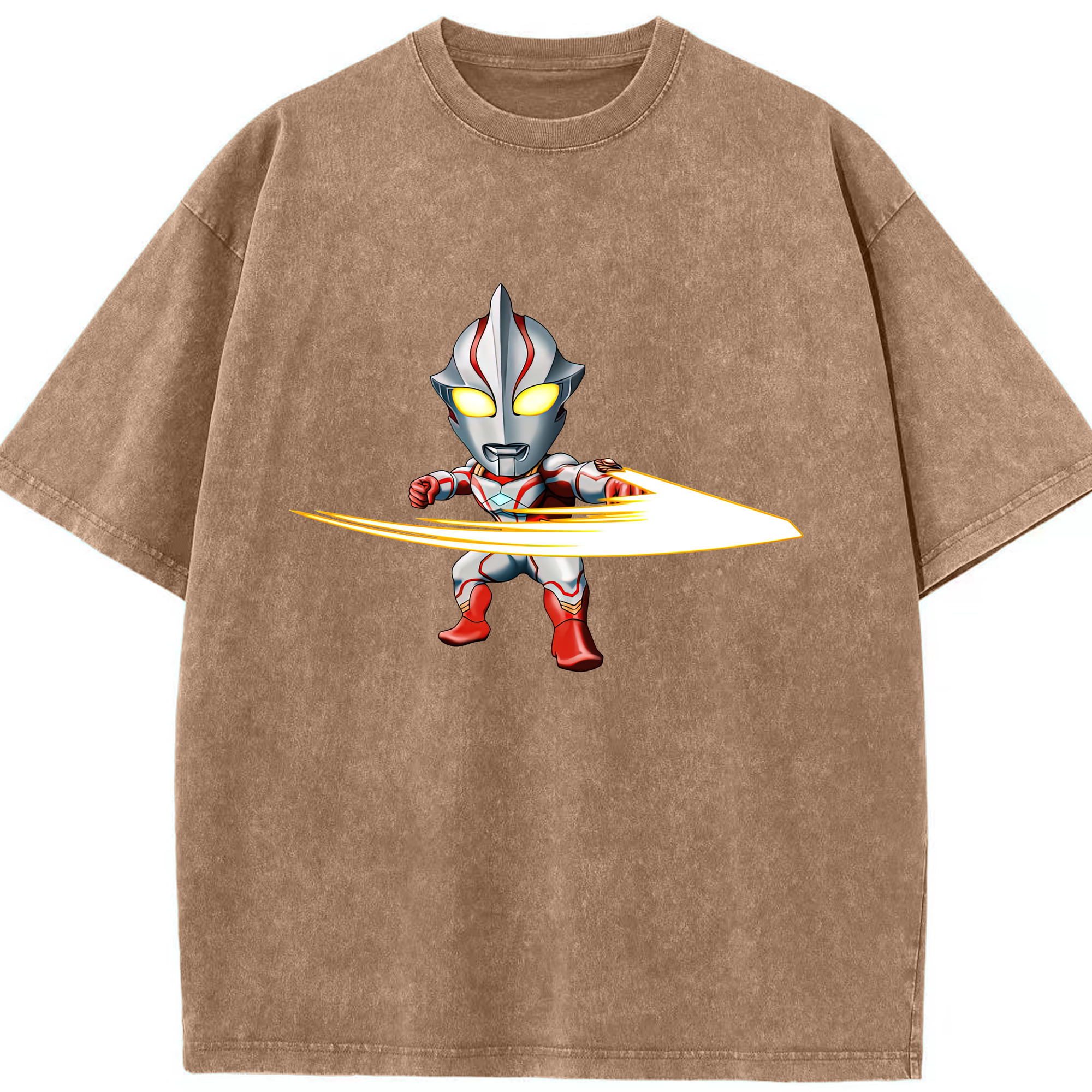（画像用） ウルトラマン Ultraman 綿100% ヴィンテージ風 半袖Tシャツ（フロントプリント）