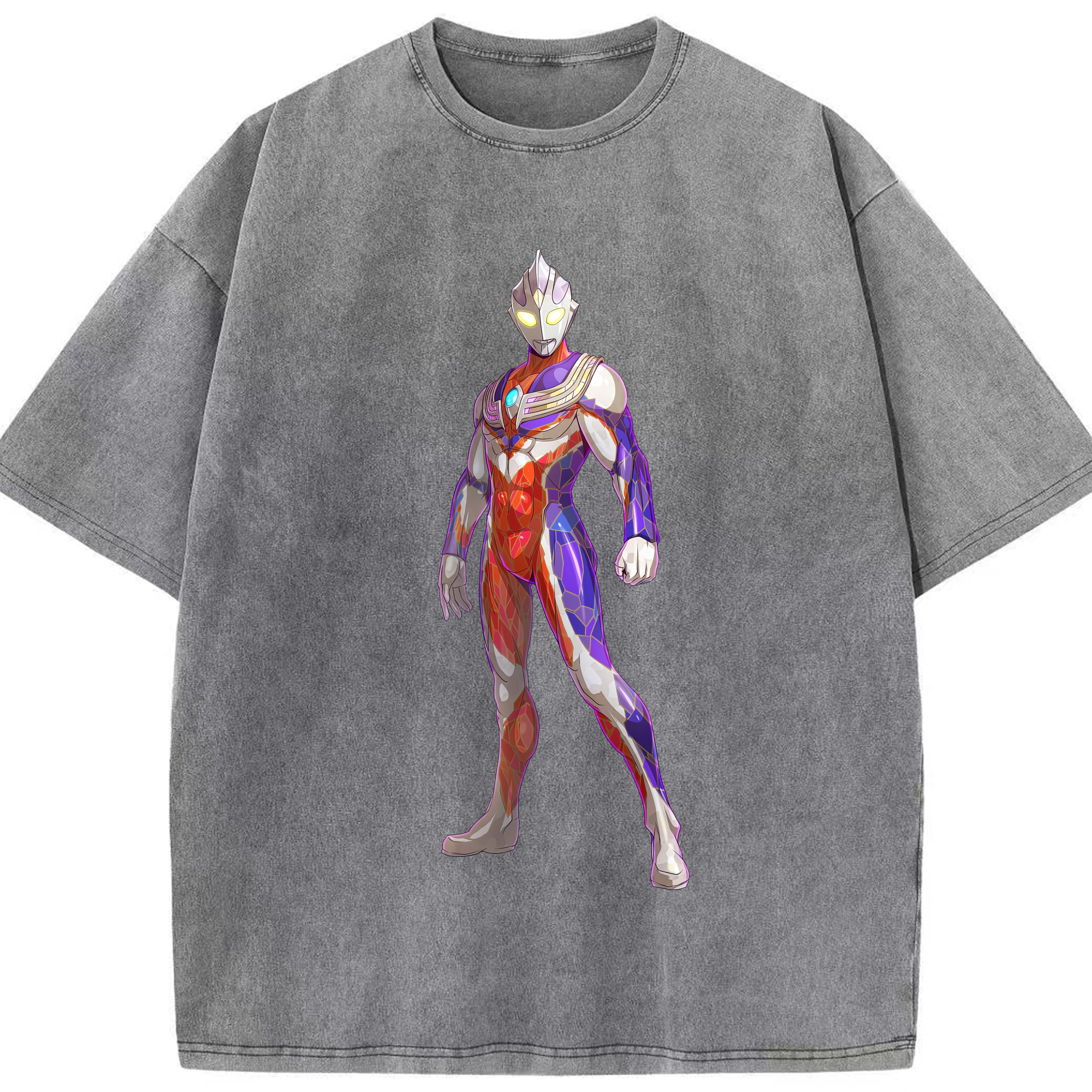 （画像用） ウルトラマン Ultraman 綿100% ヴィンテージ風 半袖Tシャツ（フロントプリント）