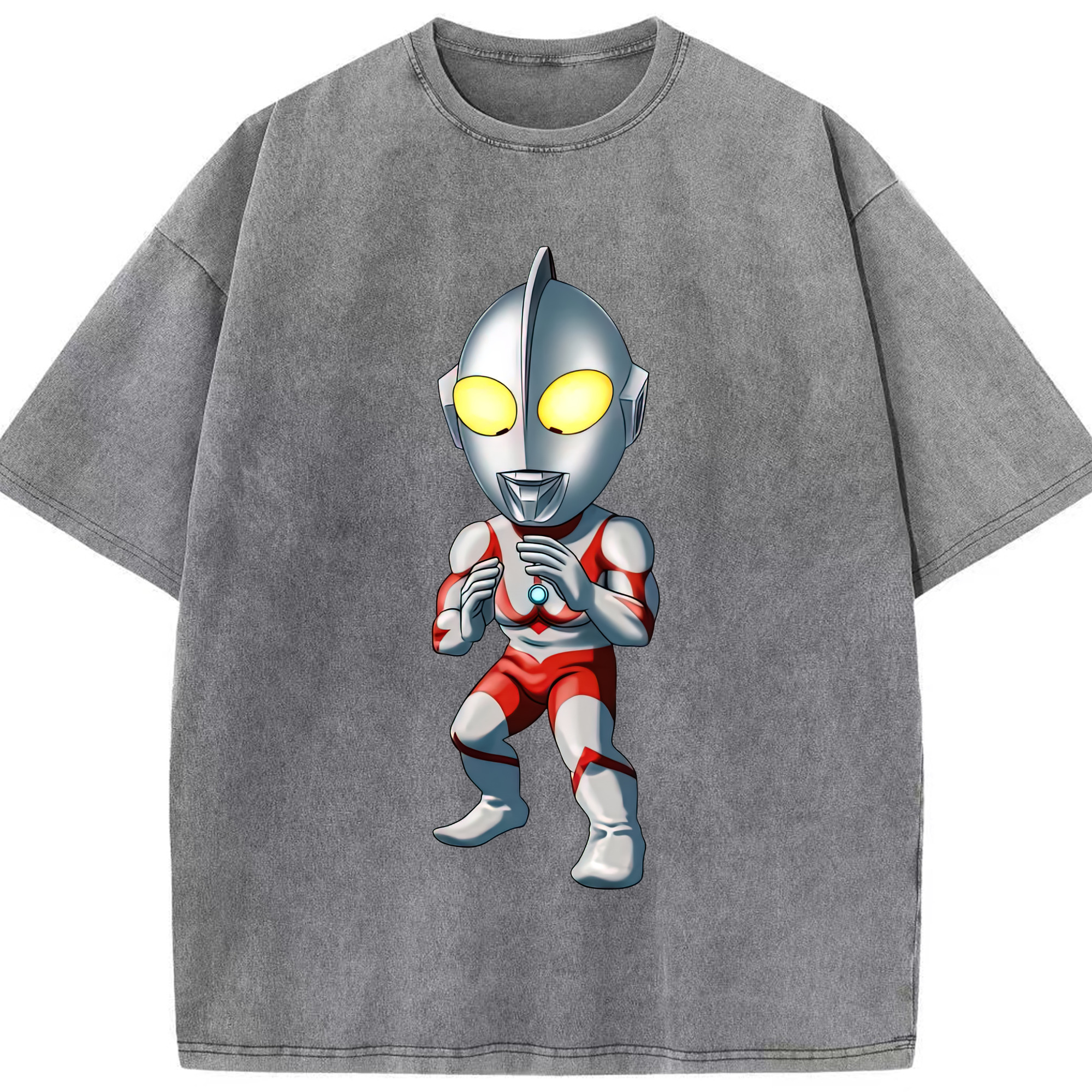 （画像用） ウルトラマン Ultraman 綿100% ヴィンテージ風 半袖Tシャツ（フロントプリント）