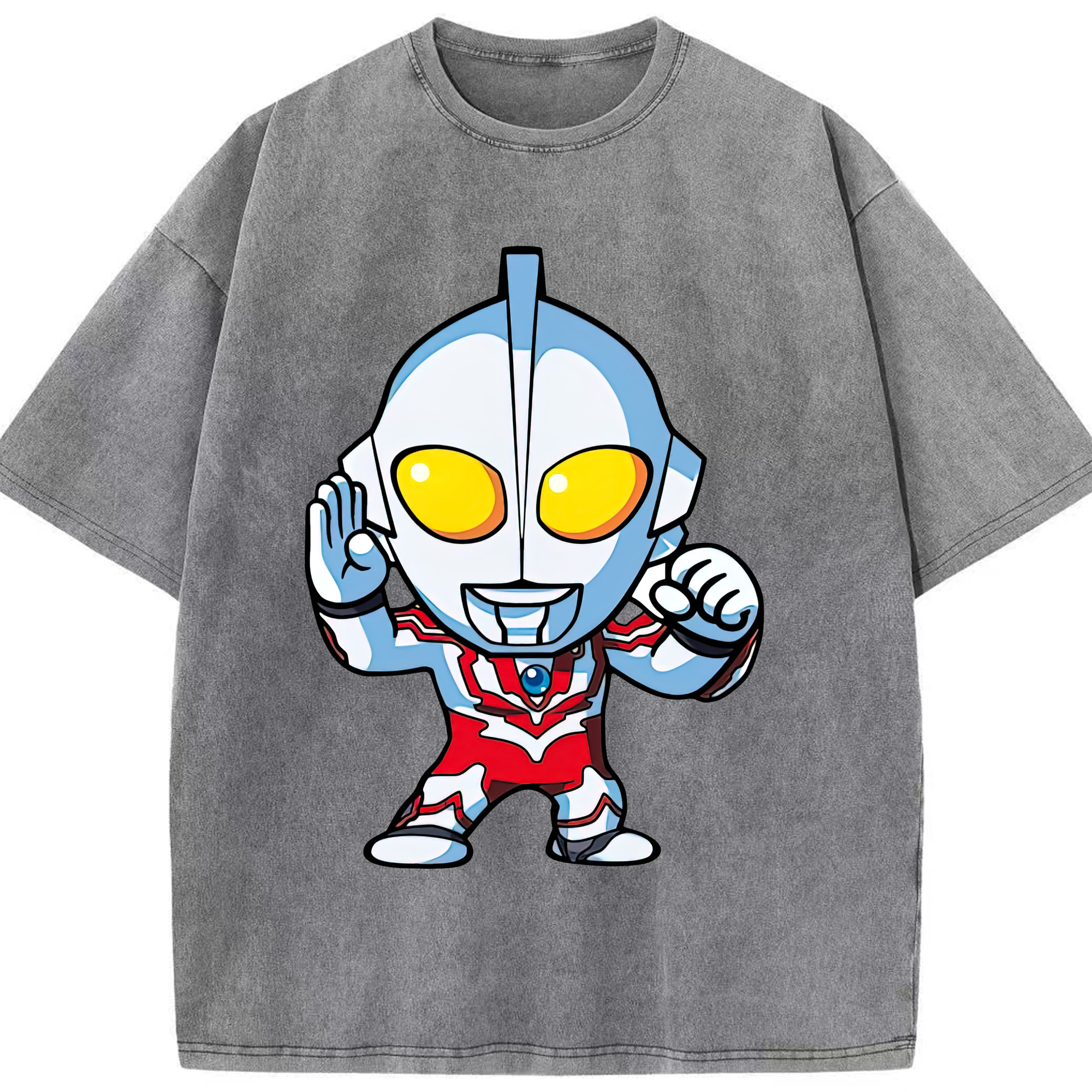 （画像用） ウルトラマン Ultraman 綿100% ヴィンテージ風 半袖Tシャツ（フロントプリント）