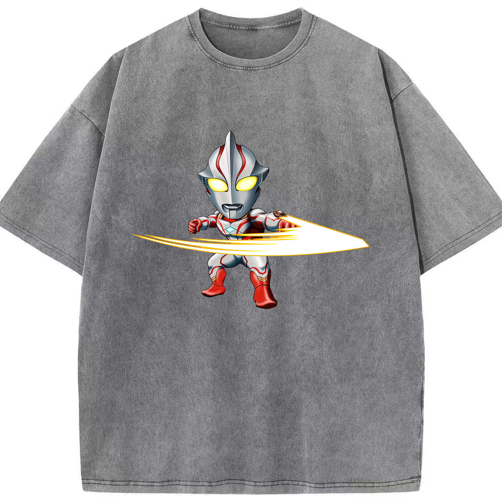 （画像用） ウルトラマン Ultraman 綿100% ヴィンテージ風 半袖Tシャツ（フロントプリント）