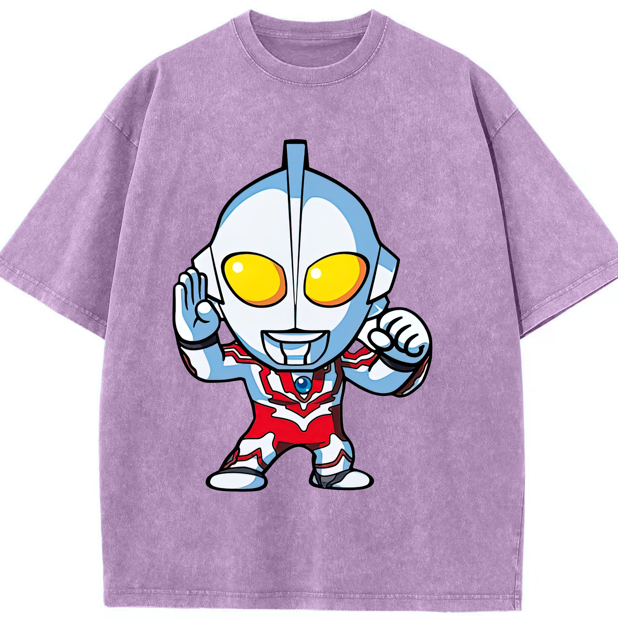 （画像用） ウルトラマン Ultraman 綿100% ヴィンテージ風 半袖Tシャツ（フロントプリント）