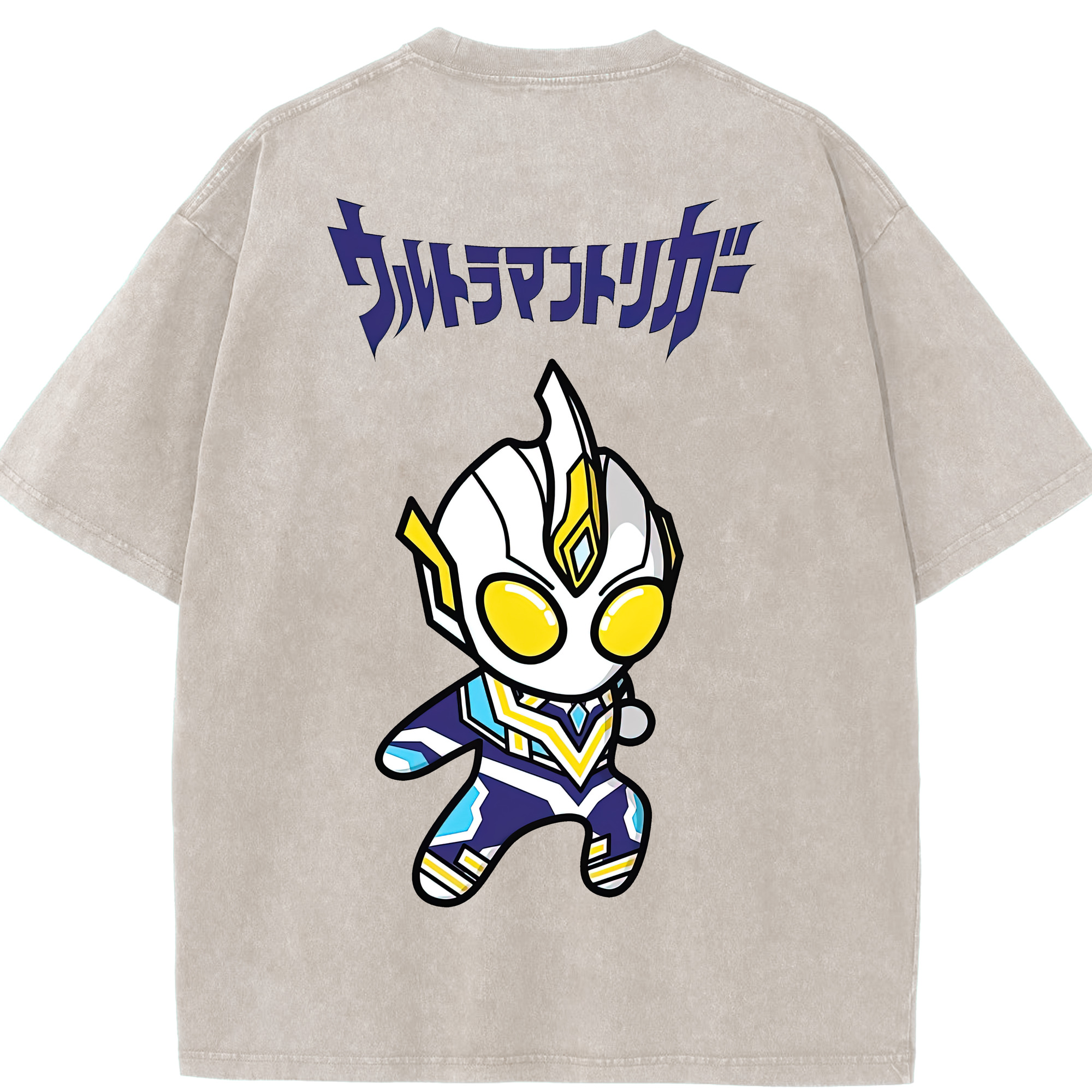 （画像用） ウルトラマン Ultraman 綿100% ヴィンテージ風 半袖Tシャツ（背面プリント）