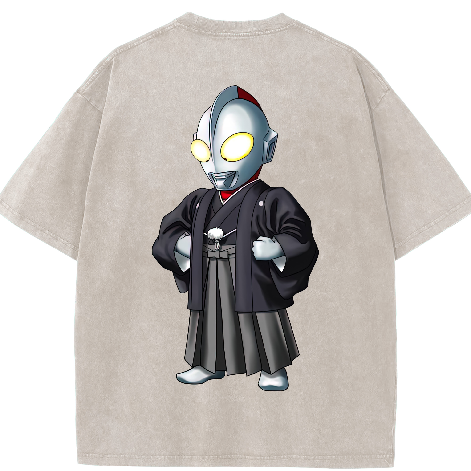 （画像用） ウルトラマン Ultraman 綿100% ヴィンテージ風 半袖Tシャツ（背面プリント）