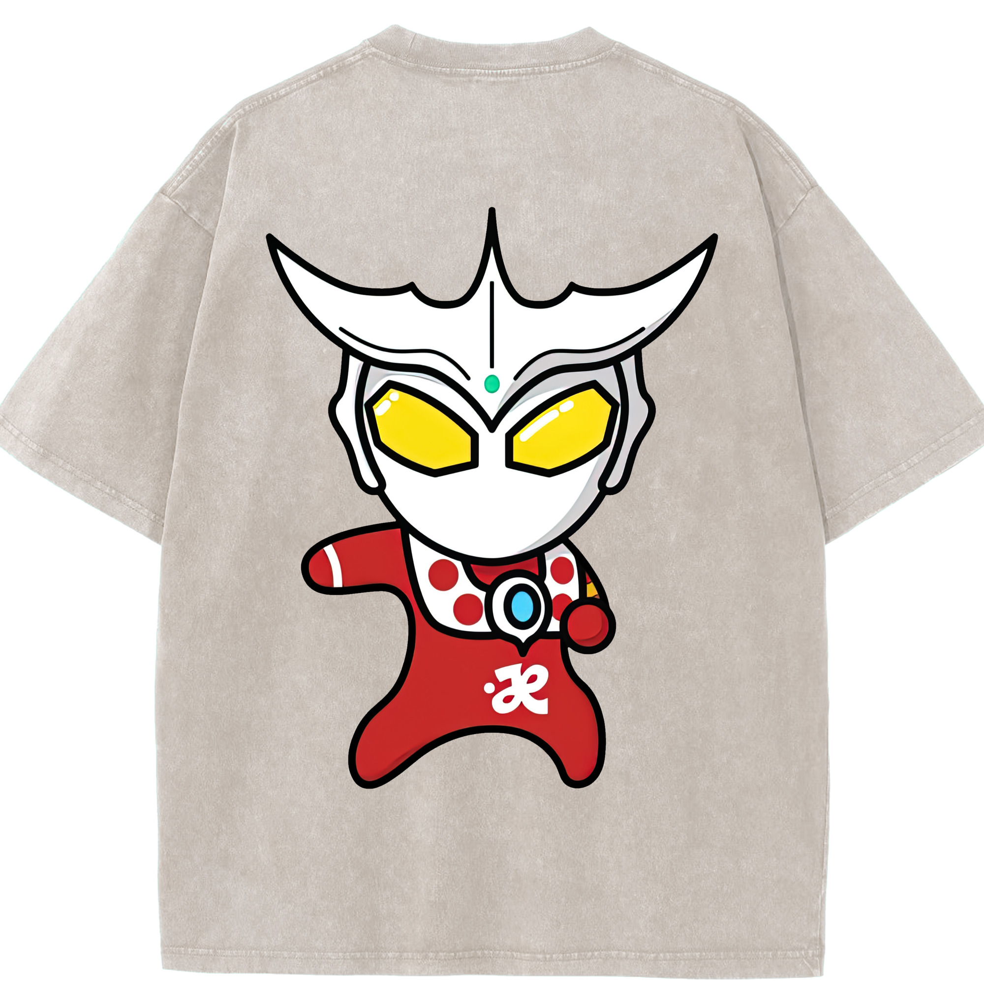 （画像用） ウルトラマン Ultraman 綿100% ヴィンテージ風 半袖Tシャツ（背面プリント）