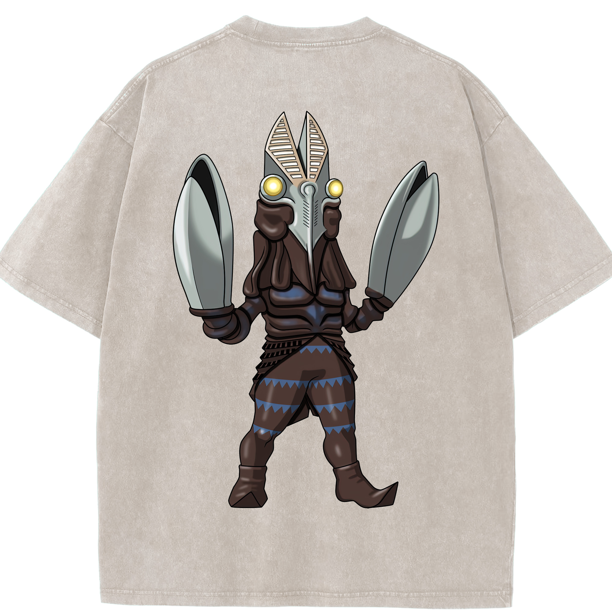 （画像用） ウルトラマン Ultraman 綿100% ヴィンテージ風 半袖Tシャツ（背面プリント）