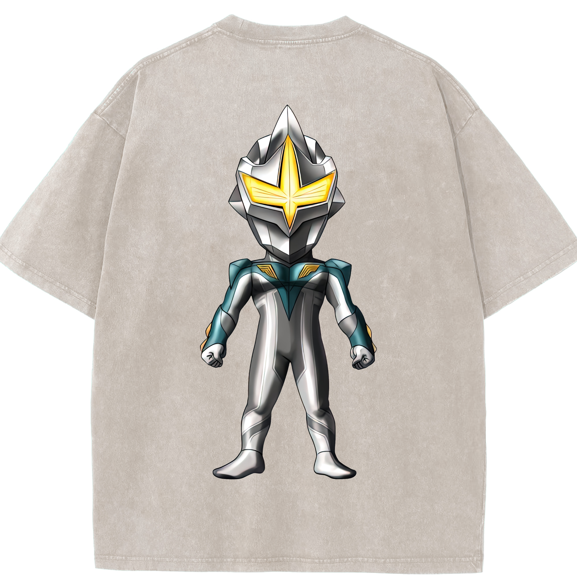 （画像用） ウルトラマン Ultraman 綿100% ヴィンテージ風 半袖Tシャツ（背面プリント）