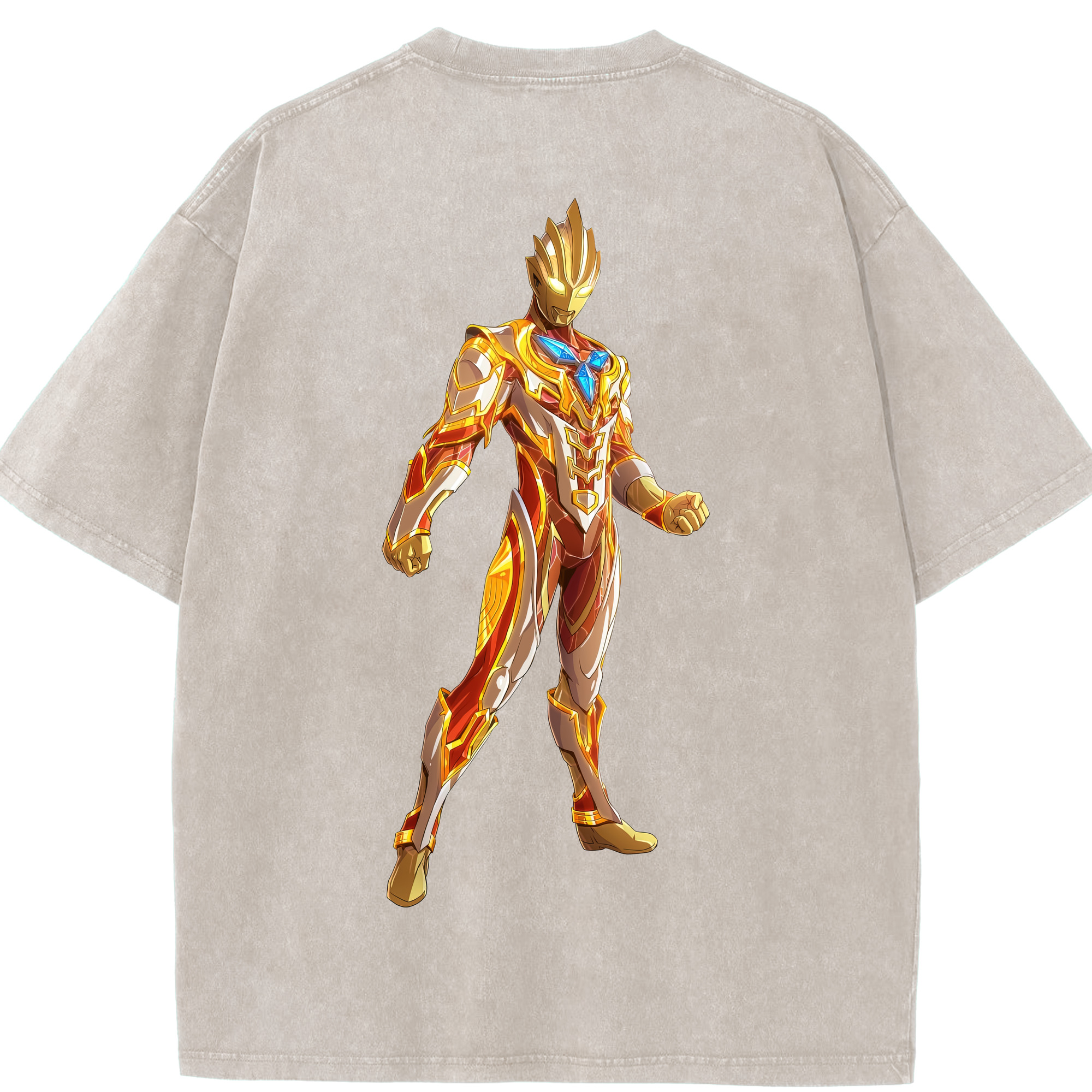 （画像用） ウルトラマン Ultraman 綿100% ヴィンテージ風 半袖Tシャツ（背面プリント）
