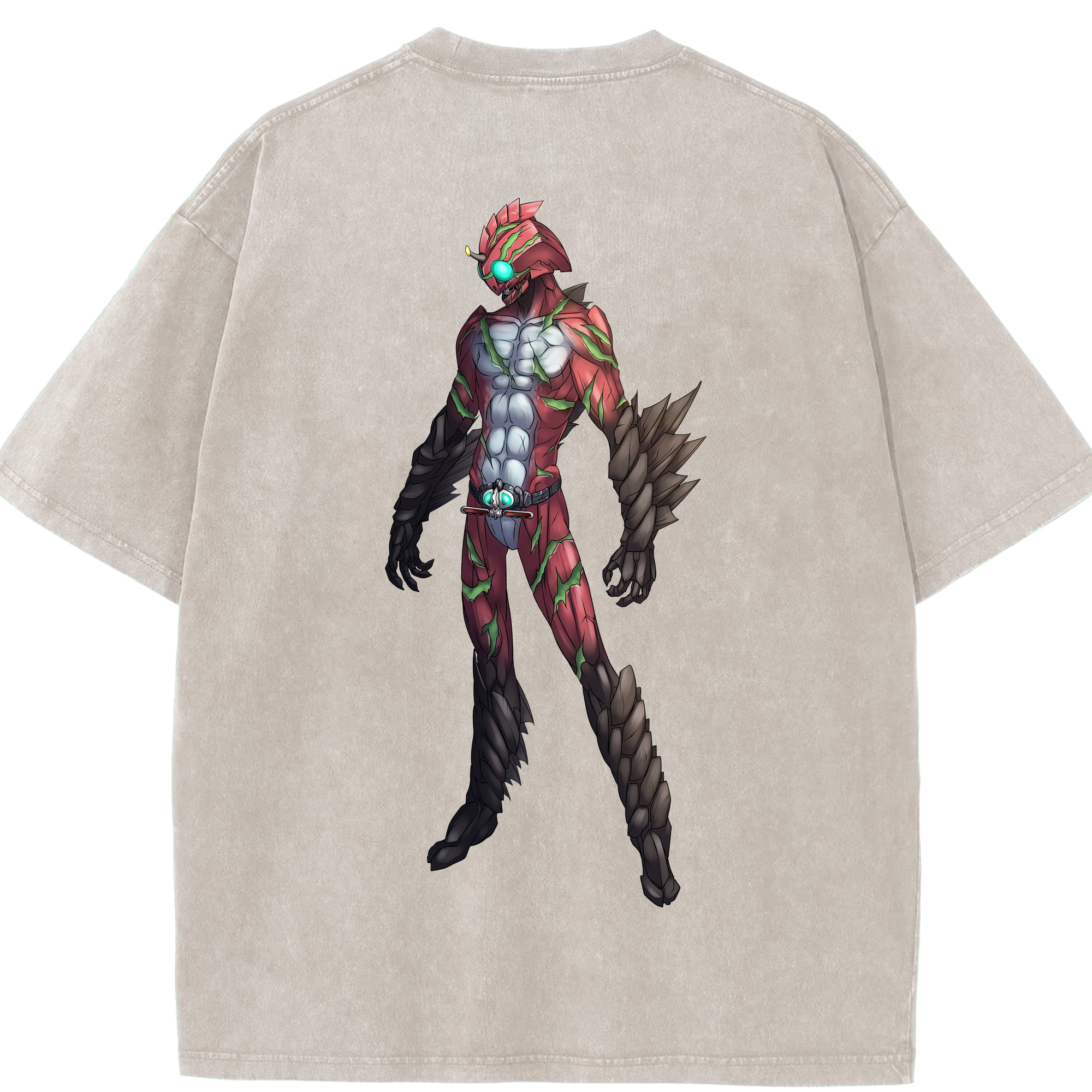 （画像用） ウルトラマン Ultraman 綿100% ヴィンテージ風 半袖Tシャツ（背面プリント）