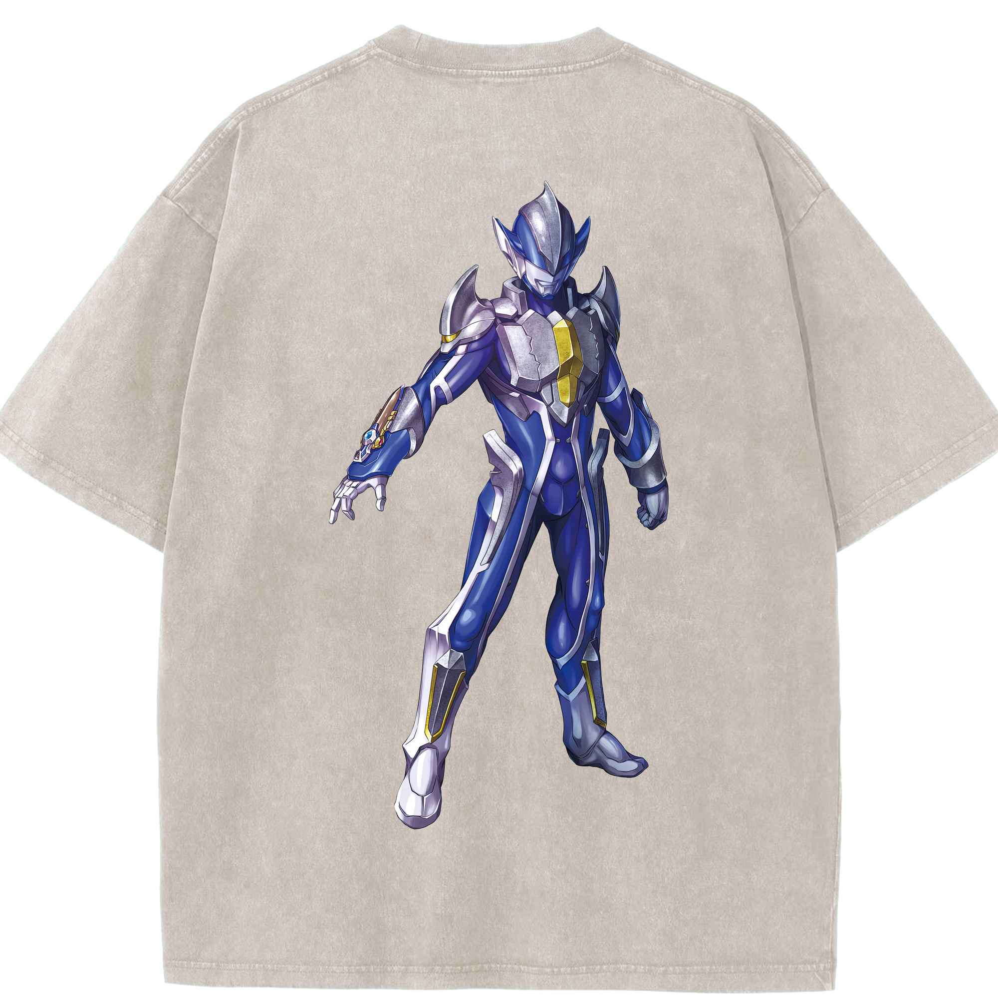 （画像用） ウルトラマン Ultraman 綿100% ヴィンテージ風 半袖Tシャツ（背面プリント）