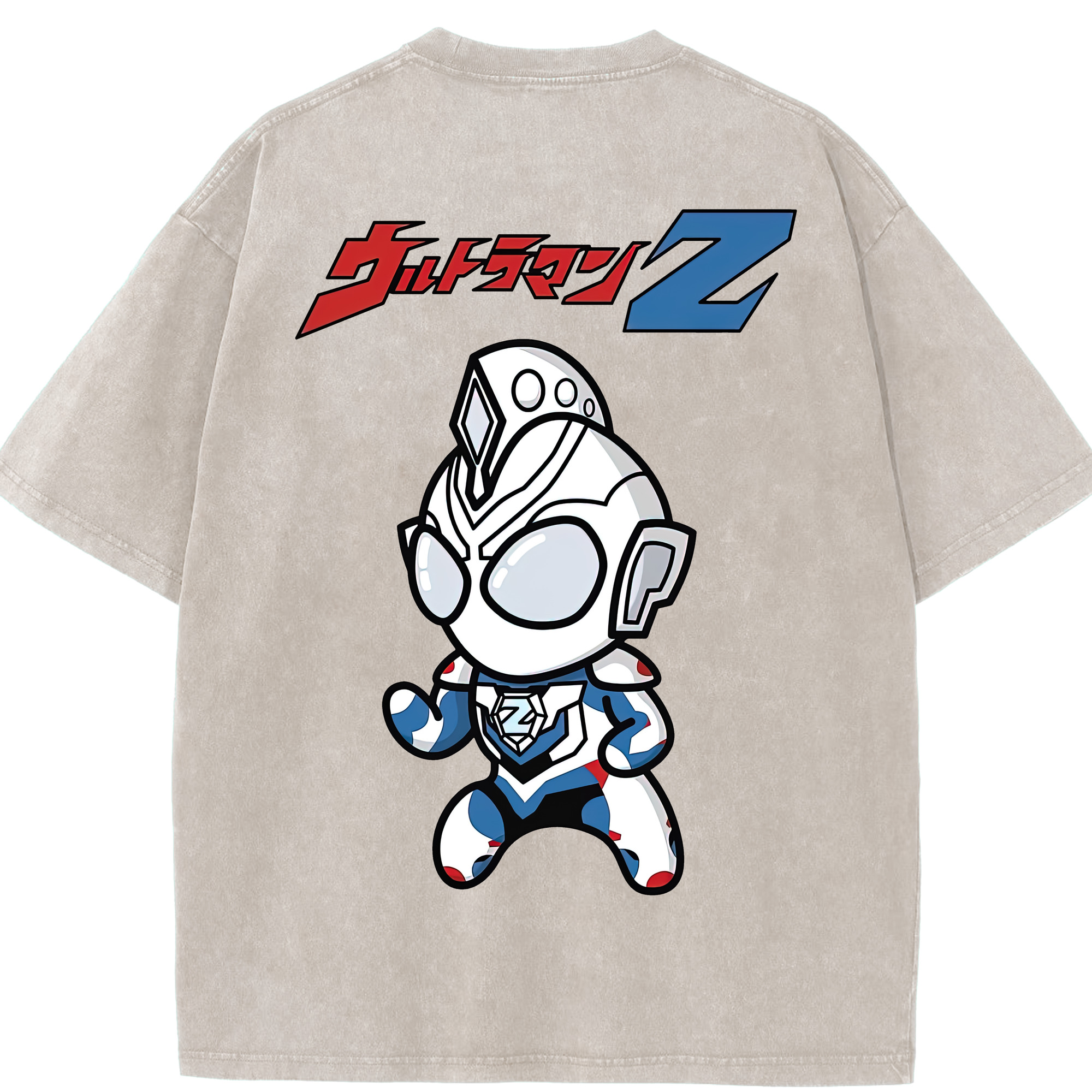 （画像用） ウルトラマン Ultraman 綿100% ヴィンテージ風 半袖Tシャツ（背面プリント）