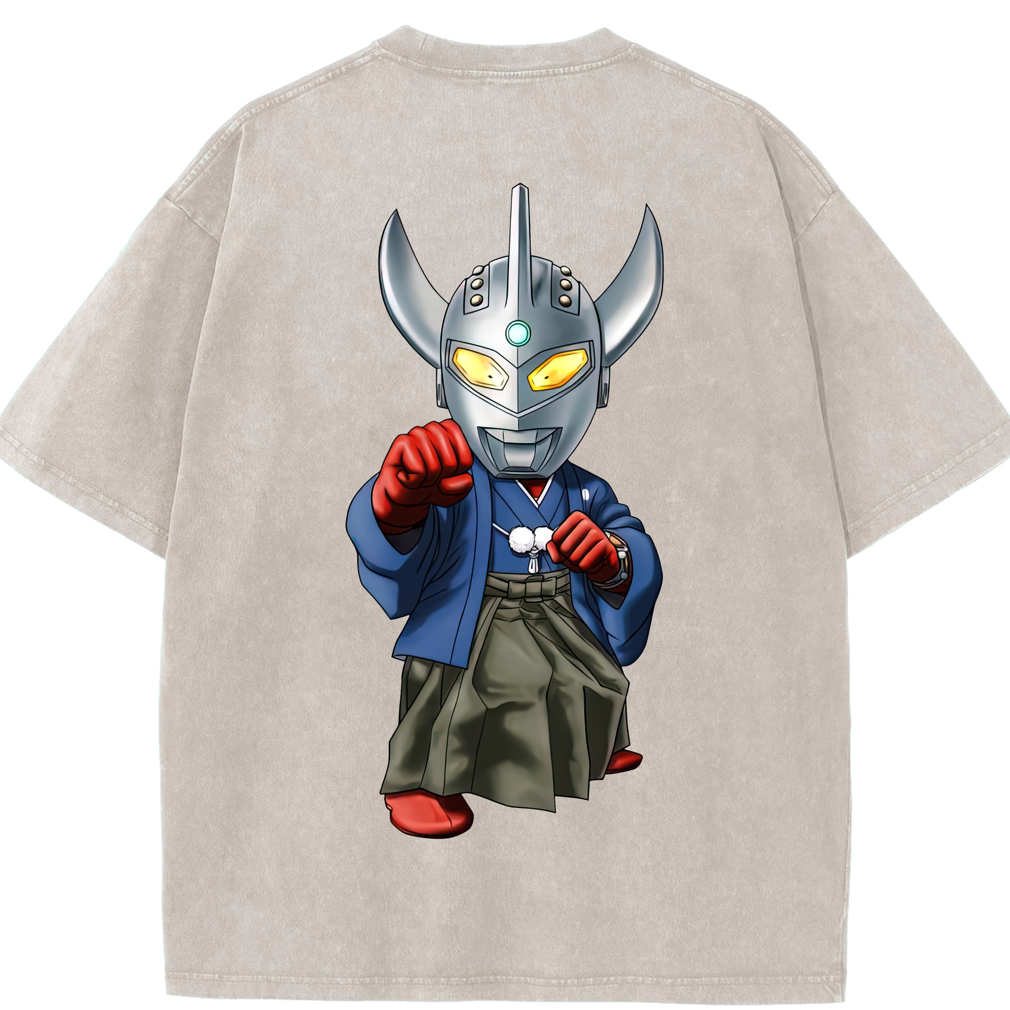 （画像用） ウルトラマン Ultraman 綿100% ヴィンテージ風 半袖Tシャツ（背面プリント）