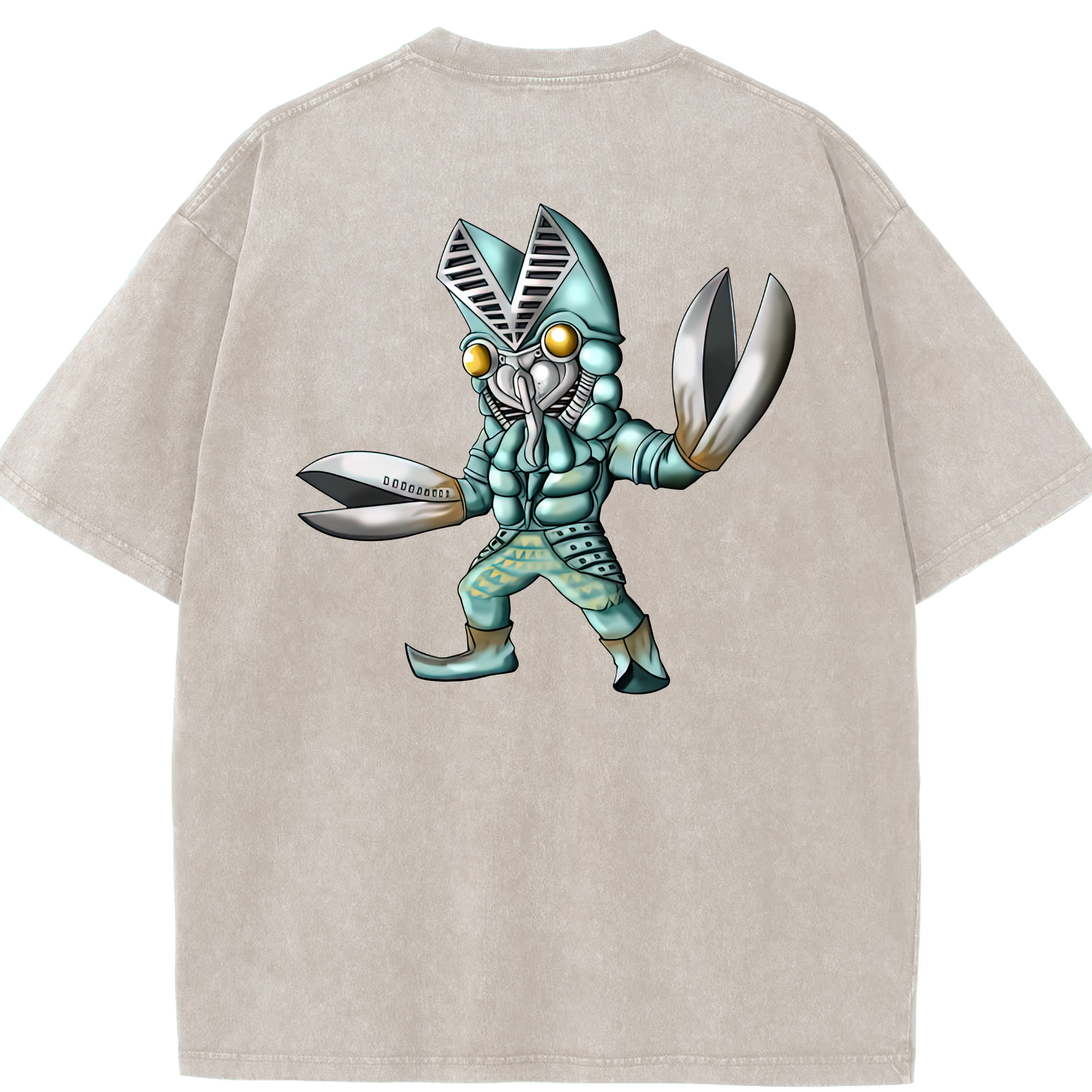（画像用） ウルトラマン Ultraman 綿100% ヴィンテージ風 半袖Tシャツ（背面プリント）
