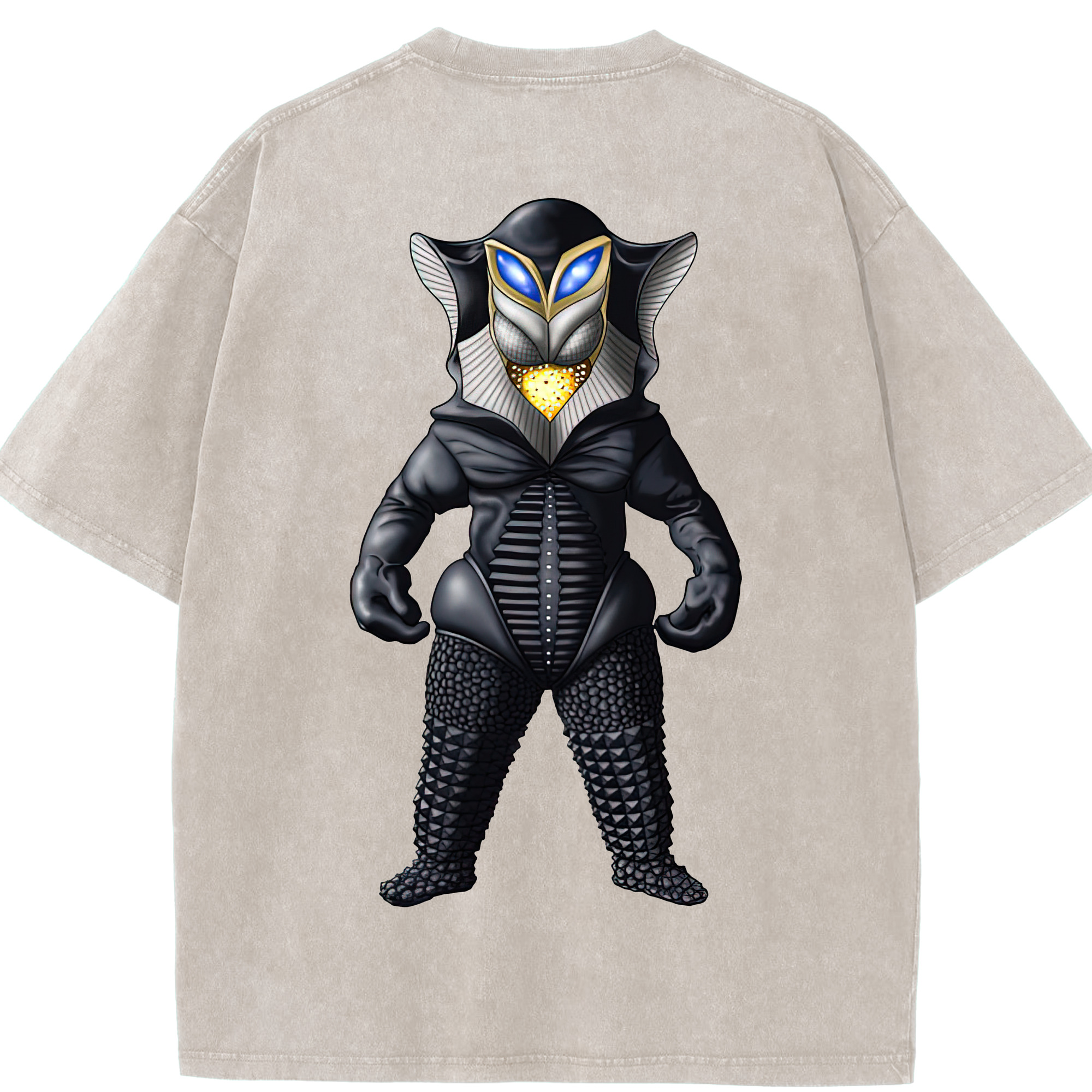 （画像用） ウルトラマン Ultraman 綿100% ヴィンテージ風 半袖Tシャツ（背面プリント）
