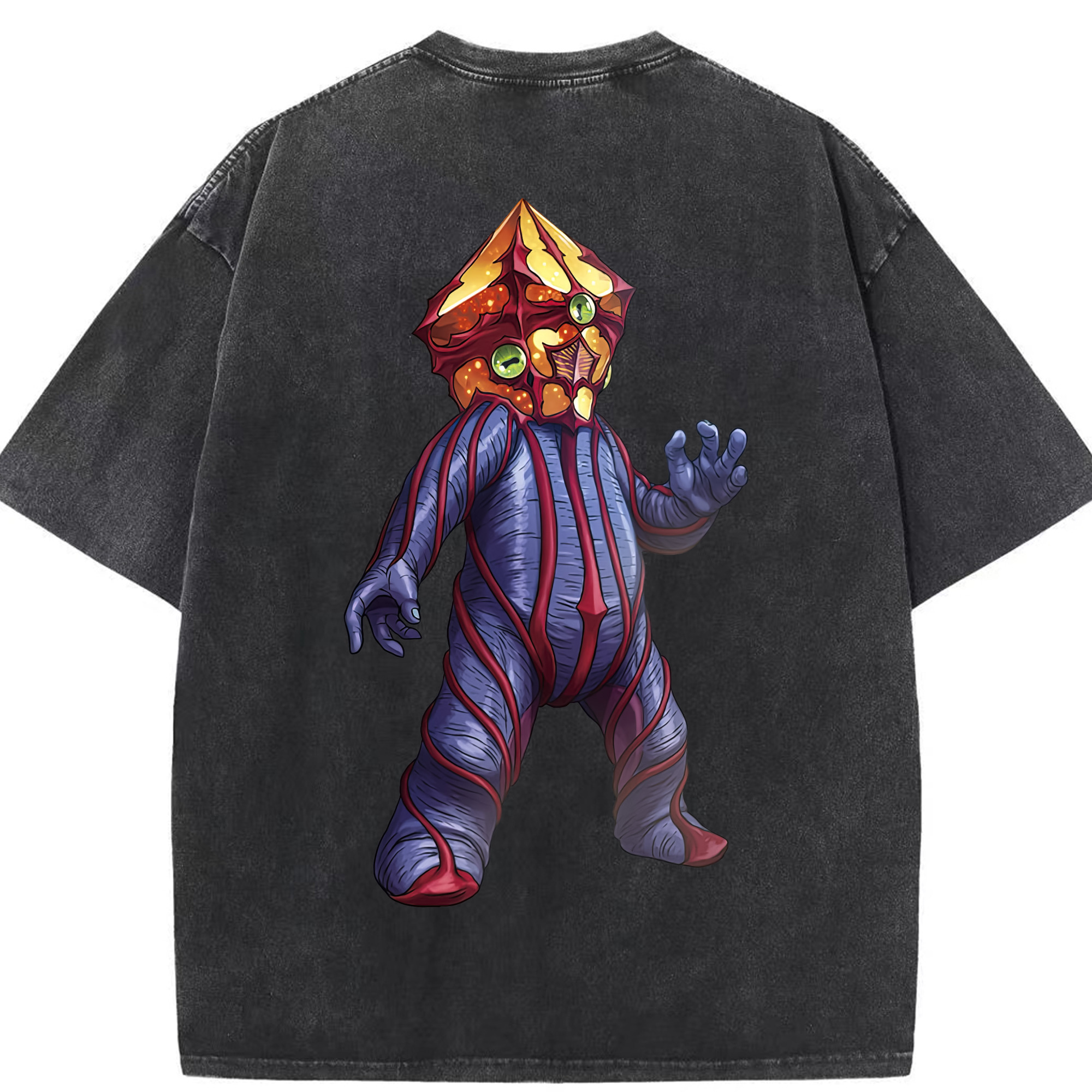 （画像用） ウルトラマン Ultraman 綿100% ヴィンテージ風 半袖Tシャツ（背面プリント）