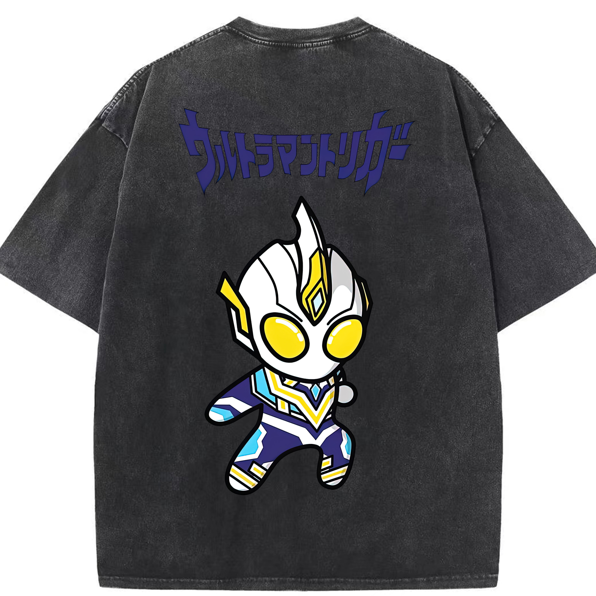 （画像用） ウルトラマン Ultraman 綿100% ヴィンテージ風 半袖Tシャツ（背面プリント）