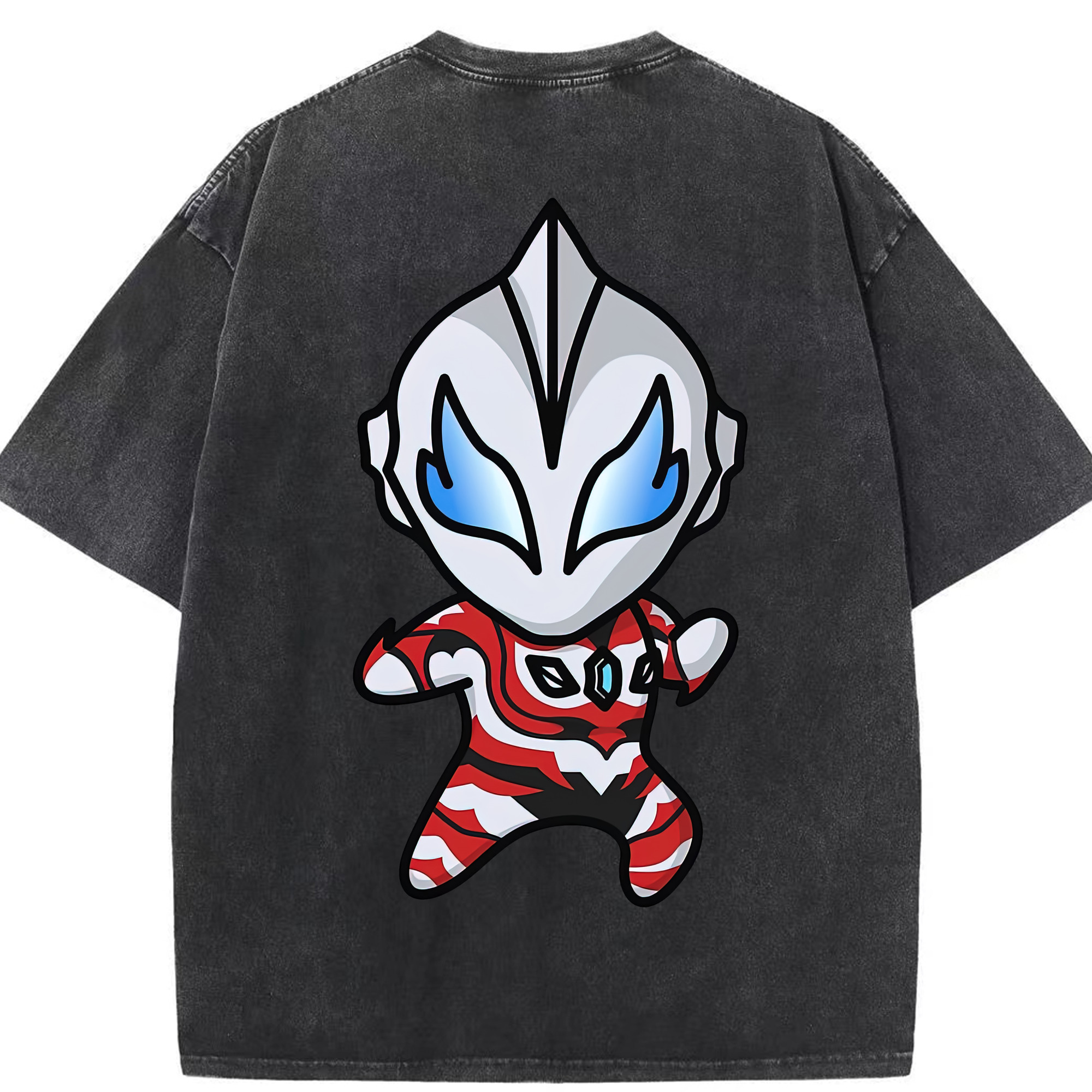 （画像用） ウルトラマン Ultraman 綿100% ヴィンテージ風 半袖Tシャツ（背面プリント）