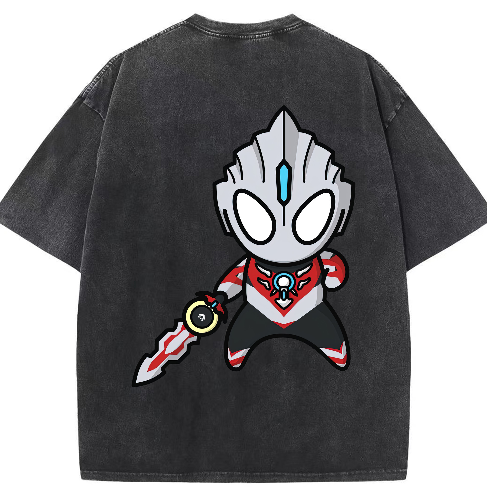 （画像用） ウルトラマン Ultraman 綿100% ヴィンテージ風 半袖Tシャツ（背面プリント）