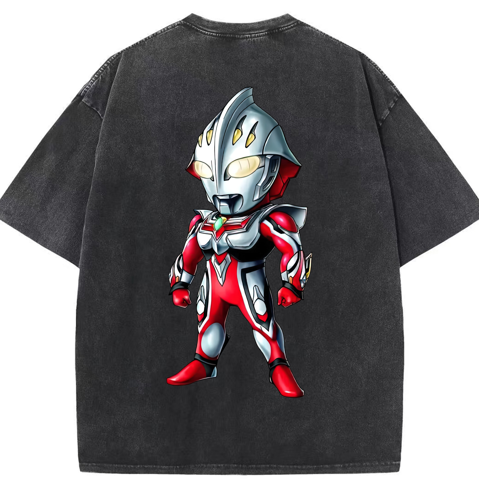 （画像用） ウルトラマン Ultraman 綿100% ヴィンテージ風 半袖Tシャツ（背面プリント）