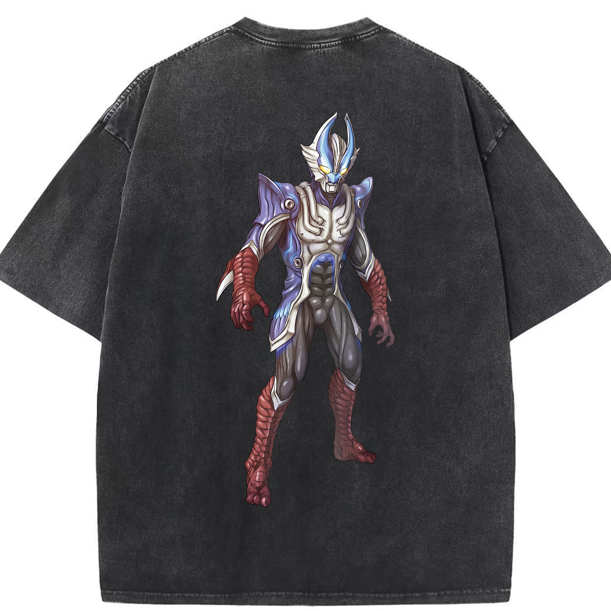 （画像用） ウルトラマン Ultraman 綿100% ヴィンテージ風 半袖Tシャツ（背面プリント）