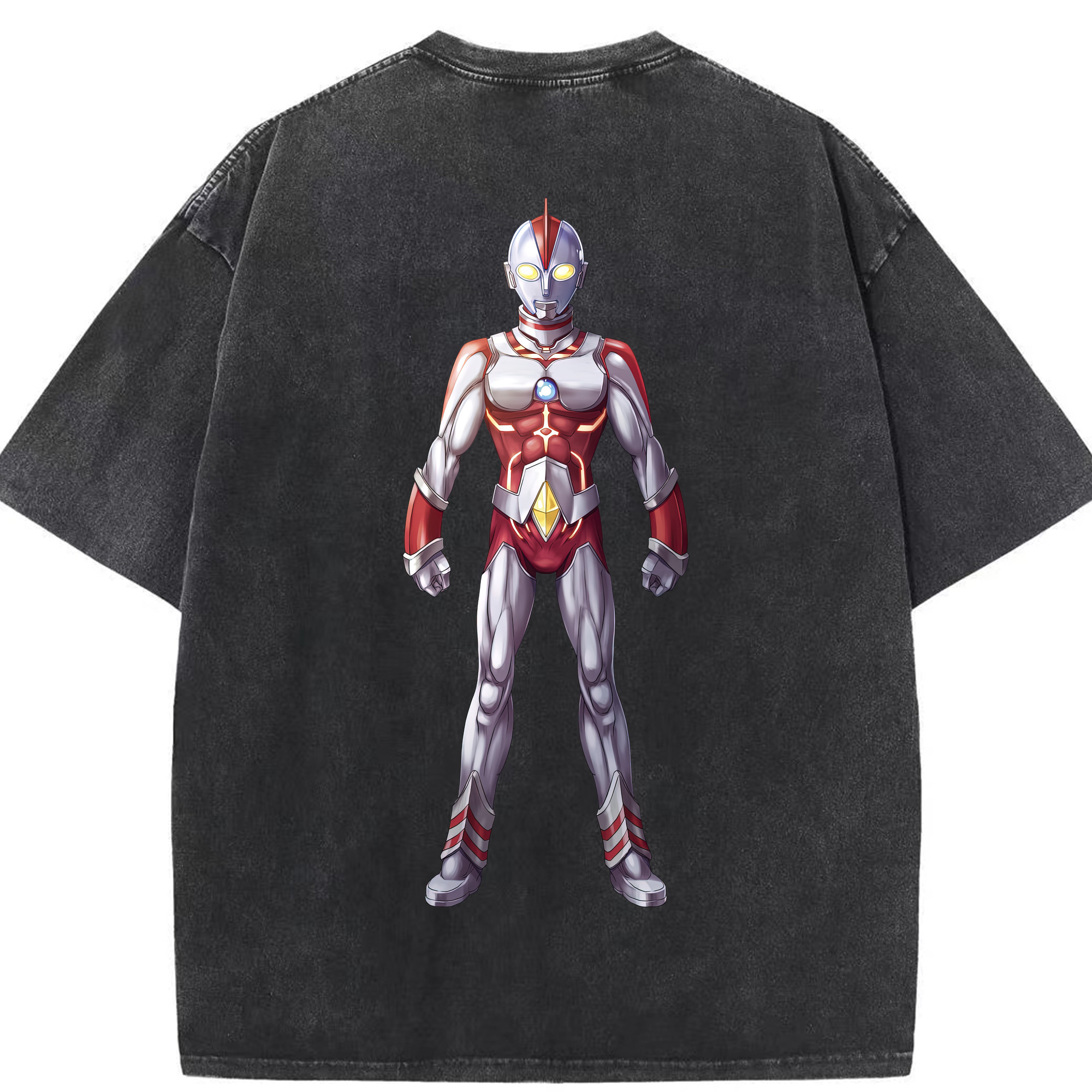 （画像用） ウルトラマン Ultraman 綿100% ヴィンテージ風 半袖Tシャツ（背面プリント）