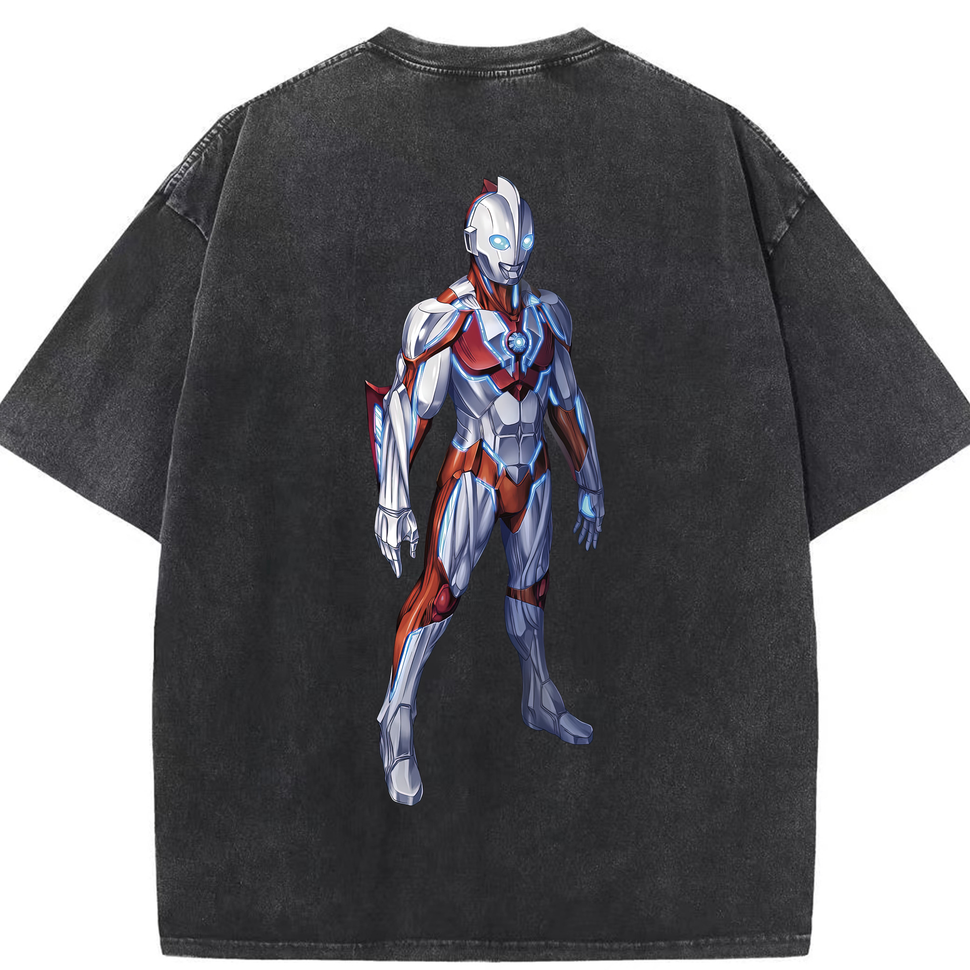 （画像用） ウルトラマン Ultraman 綿100% ヴィンテージ風 半袖Tシャツ（背面プリント）