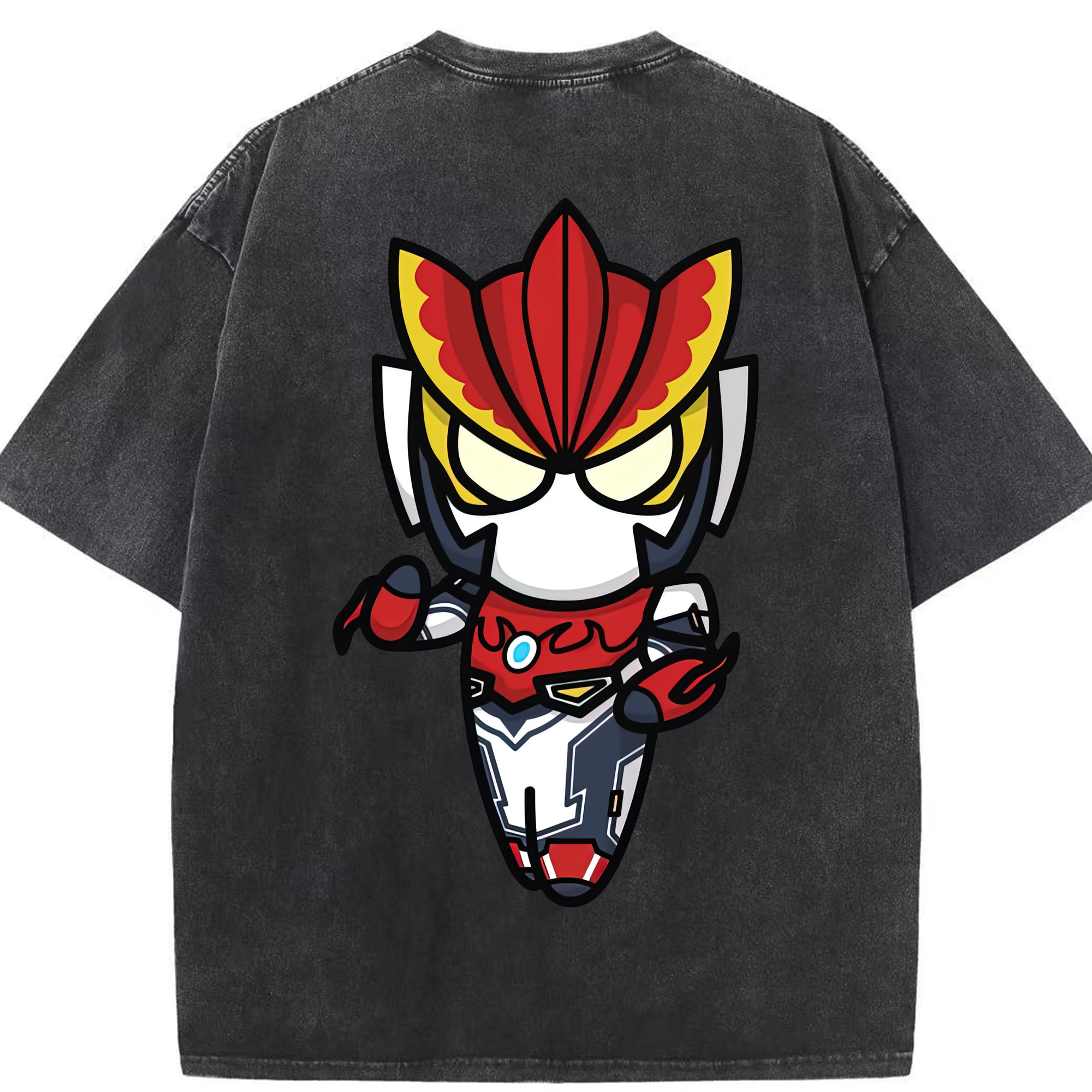 （画像用） ウルトラマン Ultraman 綿100% ヴィンテージ風 半袖Tシャツ（背面プリント）