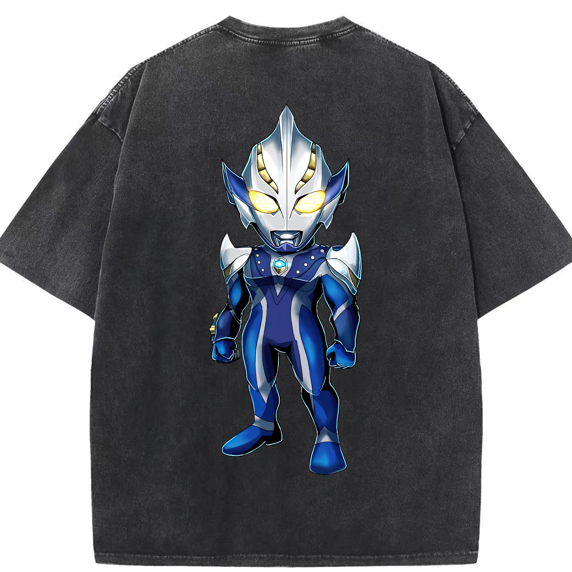 （画像用） ウルトラマン Ultraman 綿100% ヴィンテージ風 半袖Tシャツ（背面プリント）