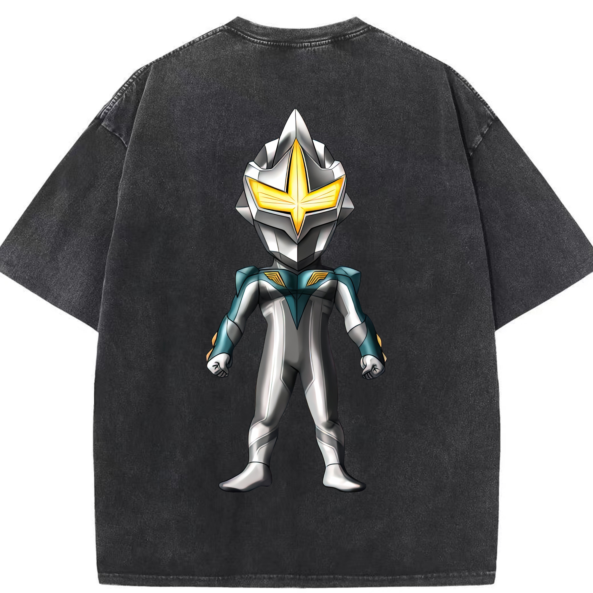 （画像用） ウルトラマン Ultraman 綿100% ヴィンテージ風 半袖Tシャツ（背面プリント）