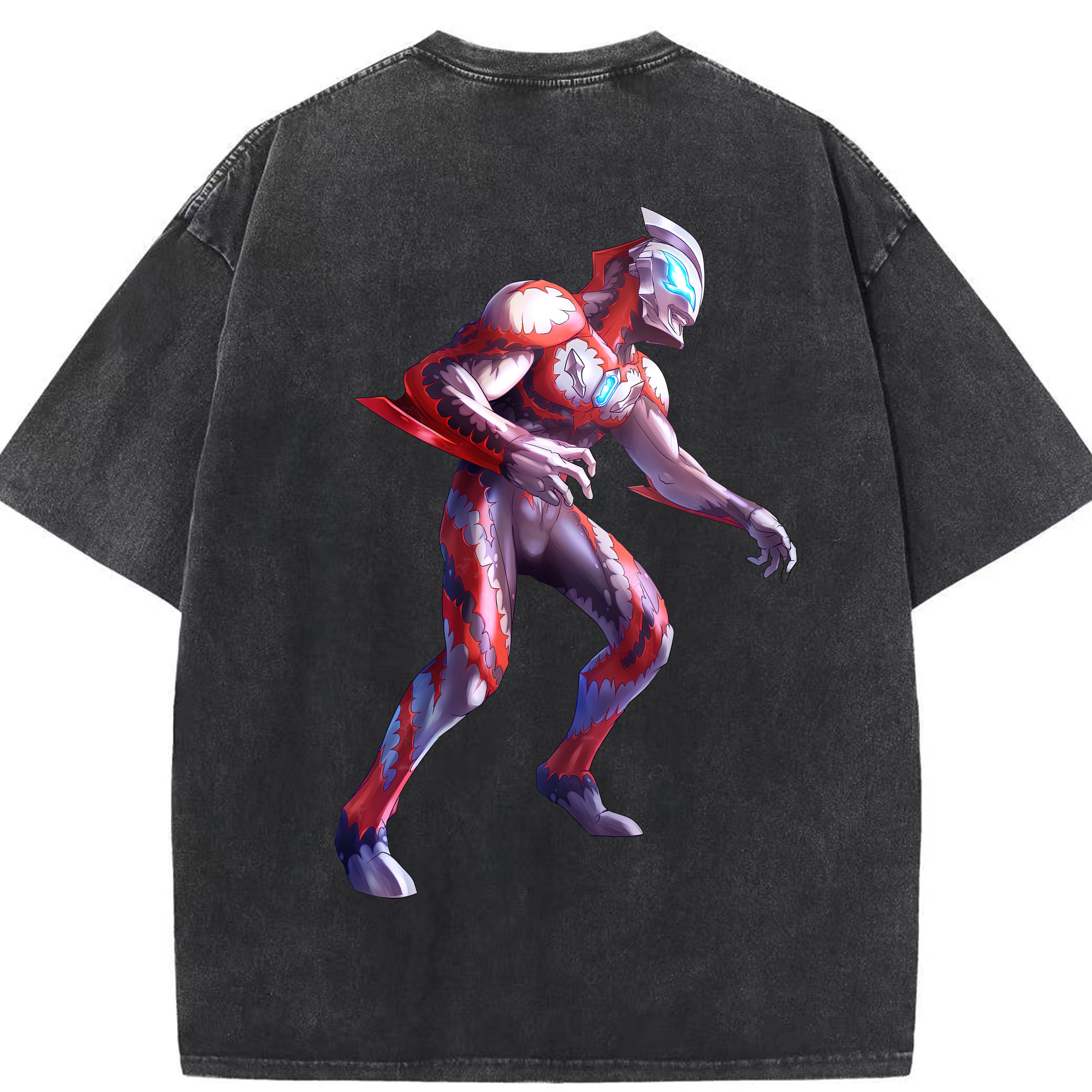 （画像用） ウルトラマン Ultraman 綿100% ヴィンテージ風 半袖Tシャツ（背面プリント）