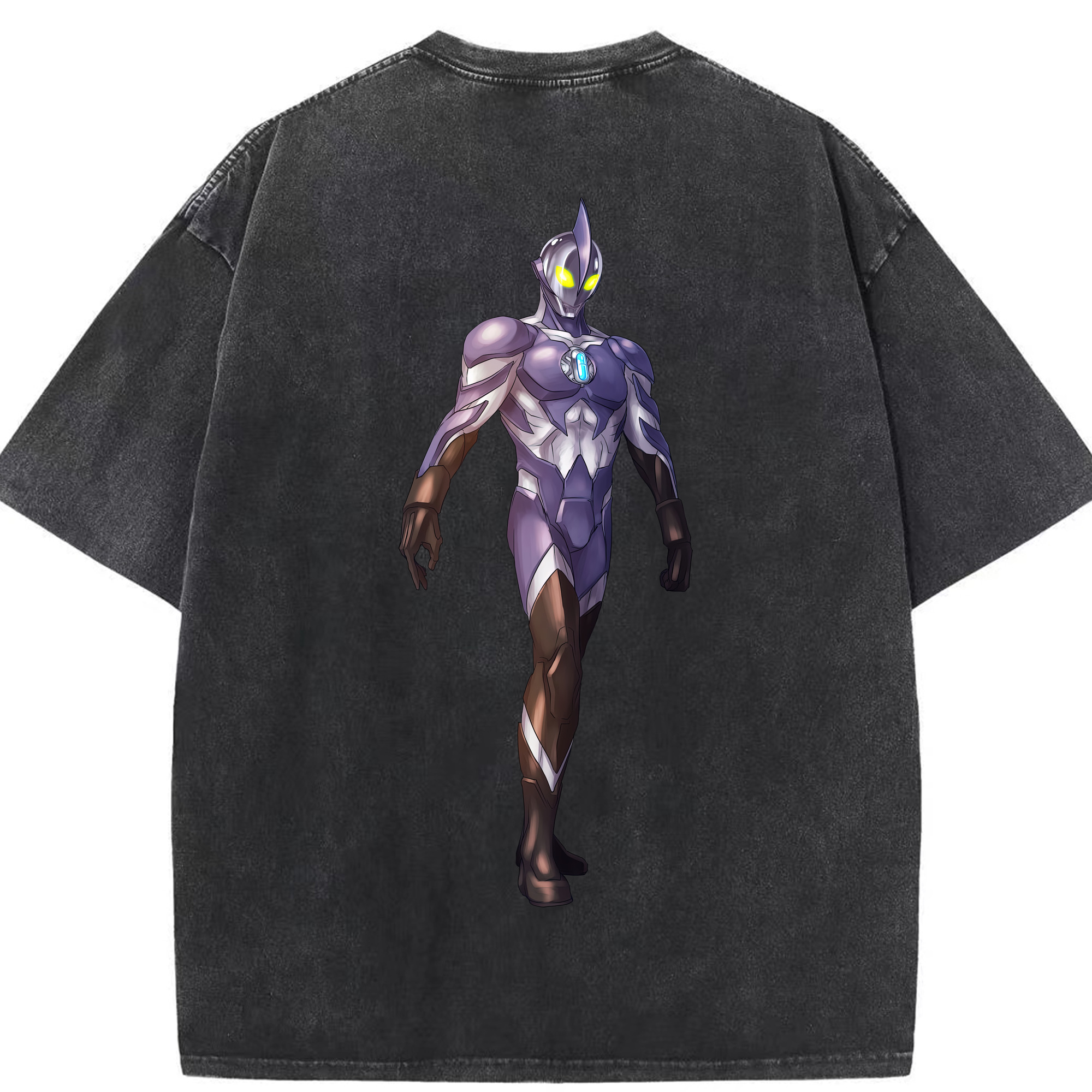 （画像用） ウルトラマン Ultraman 綿100% ヴィンテージ風 半袖Tシャツ（背面プリント）