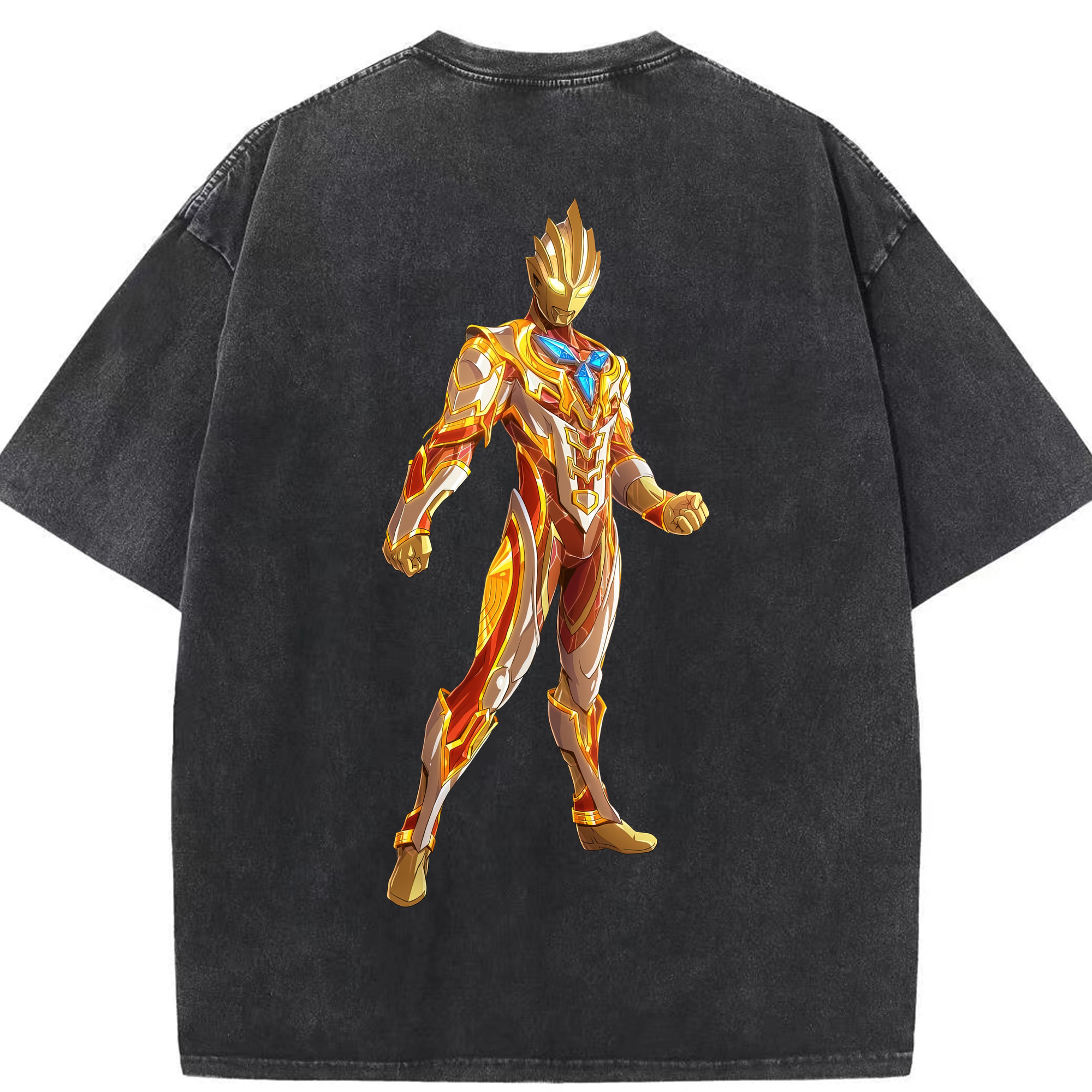 （画像用） ウルトラマン Ultraman 綿100% ヴィンテージ風 半袖Tシャツ（背面プリント）