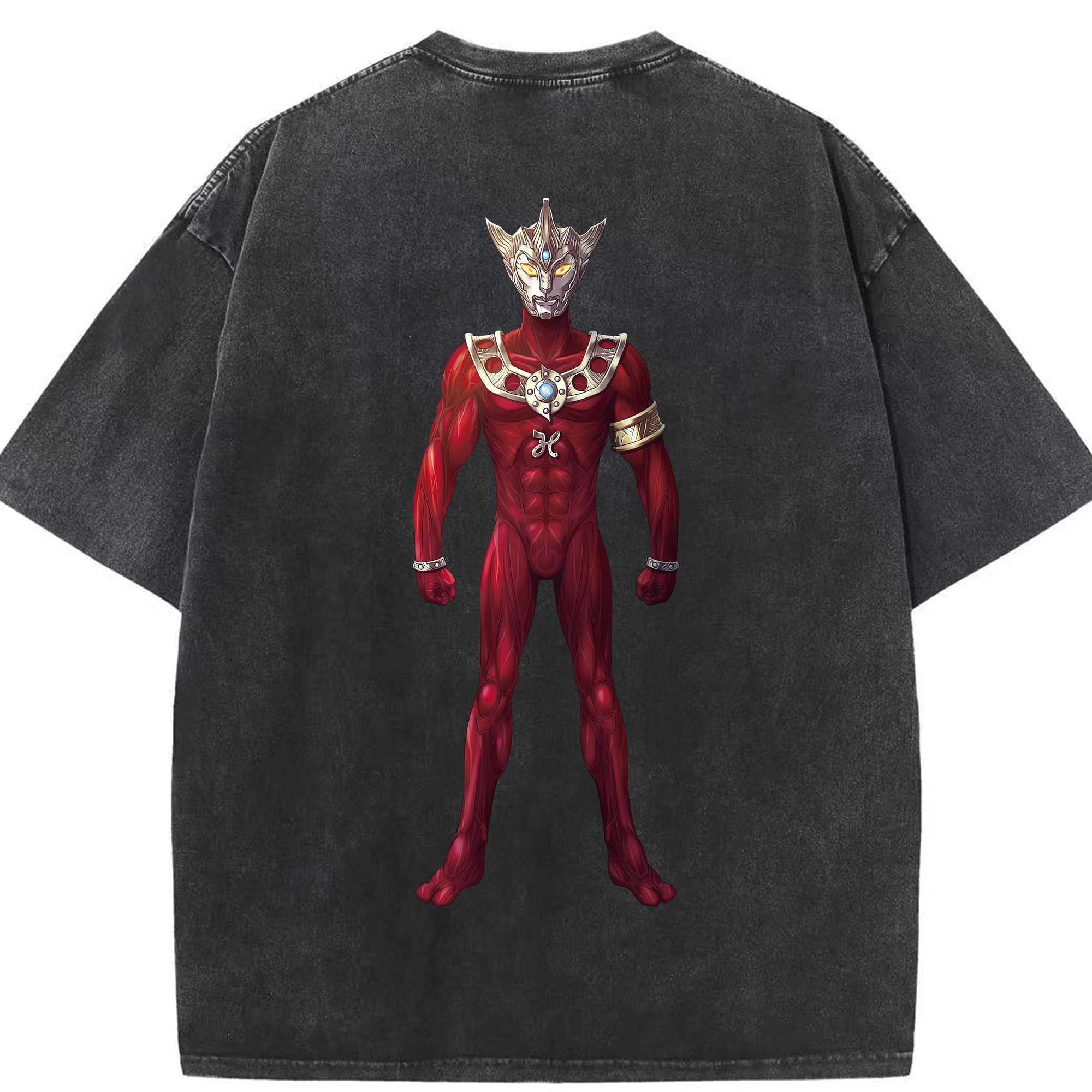 （画像用） ウルトラマン Ultraman 綿100% ヴィンテージ風 半袖Tシャツ（背面プリント）